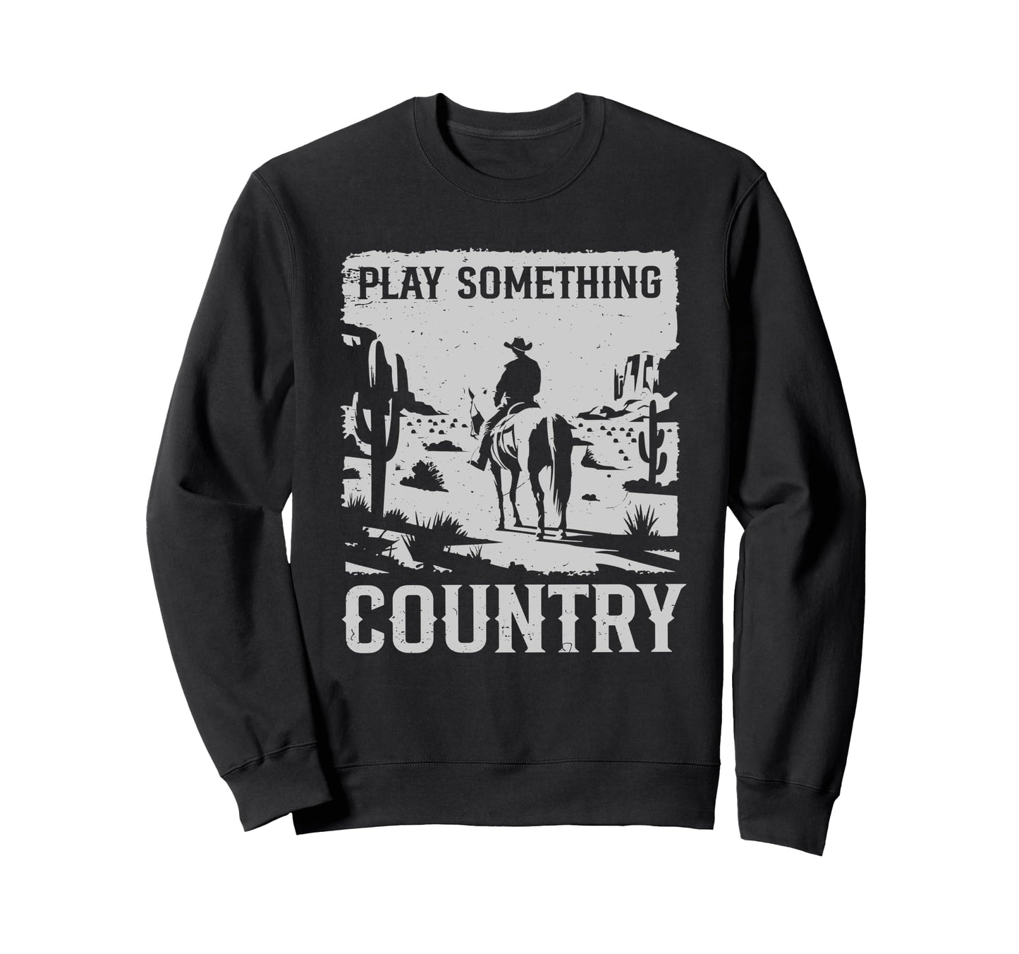 Cowboy Horseback Western Play Sweatshirt - Trendy Graphic Men Women - T-Shirt, Sweatshirt, Hoodie