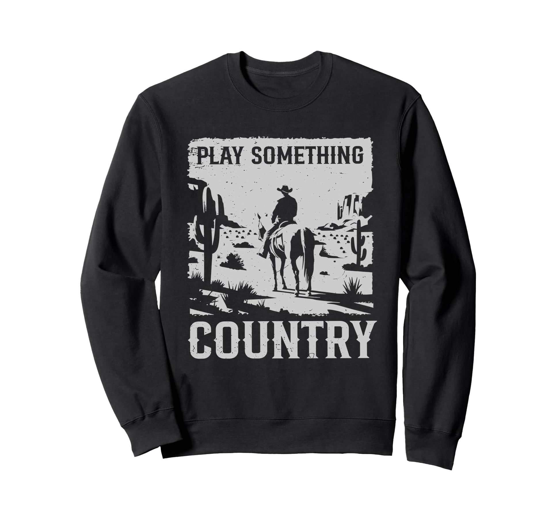 Cowboy Horseback Western Play Sweatshirt - Trendy Graphic Men Women - T-Shirt, Sweatshirt, Hoodie