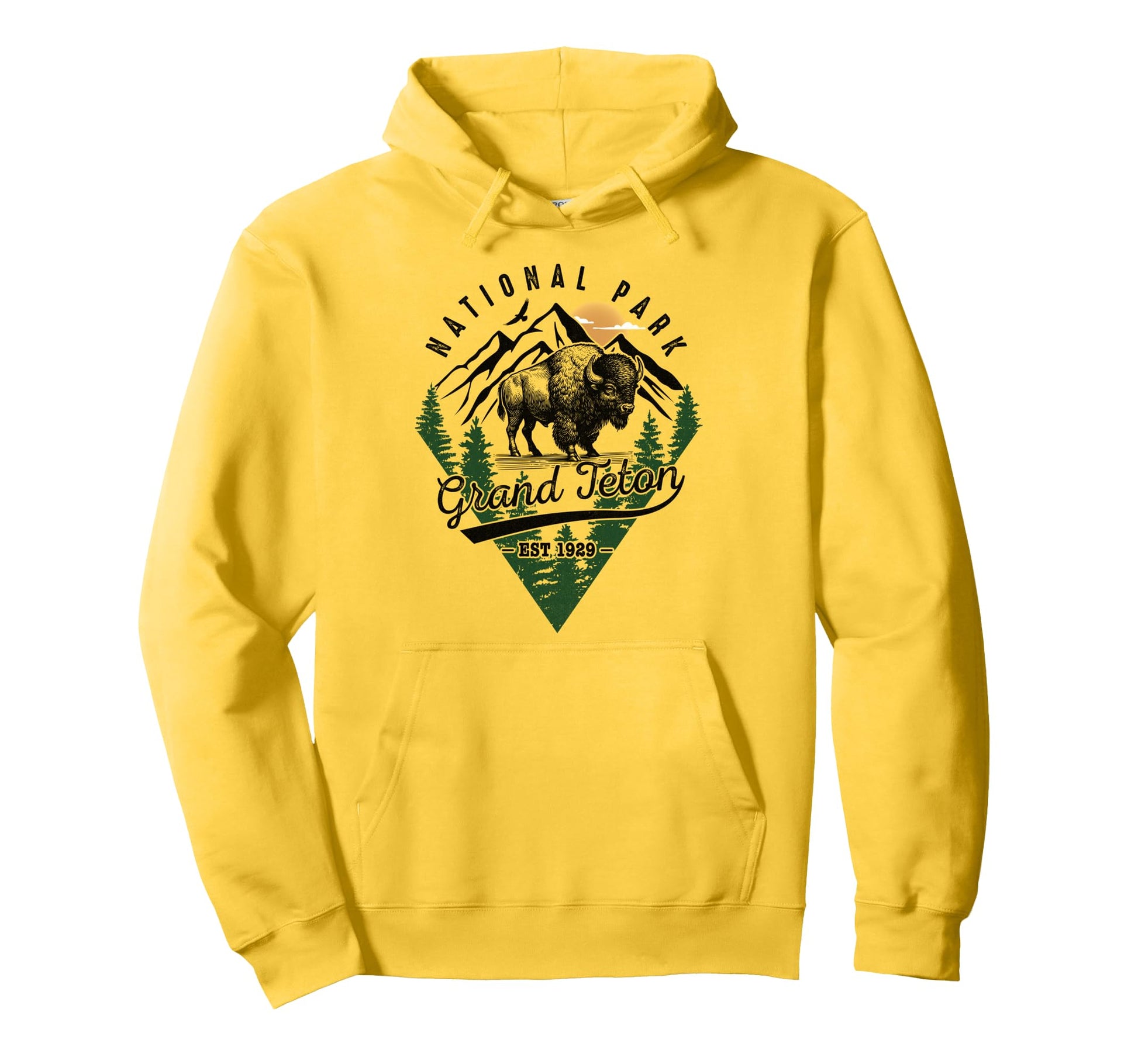 Hiking Grand Teton National Park Hoodie - Fun Novelty Design for Adults - T-Shirt, Sweatshirt, Hoodie