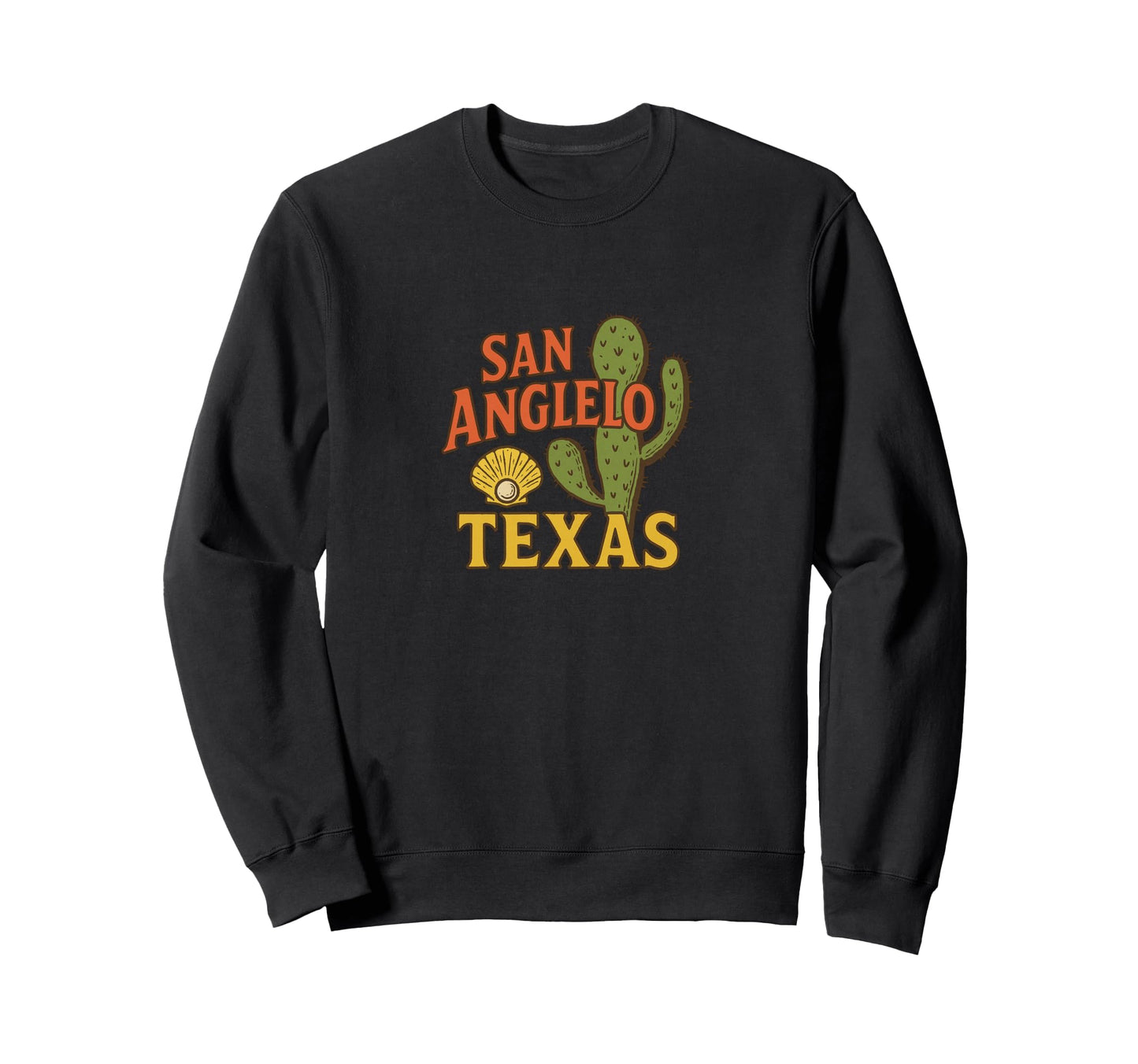 San Angelo Texas Western Desert Sweatshirt - Fun Novelty Design Men Women - T-Shirt, Sweatshirt, Hoodie