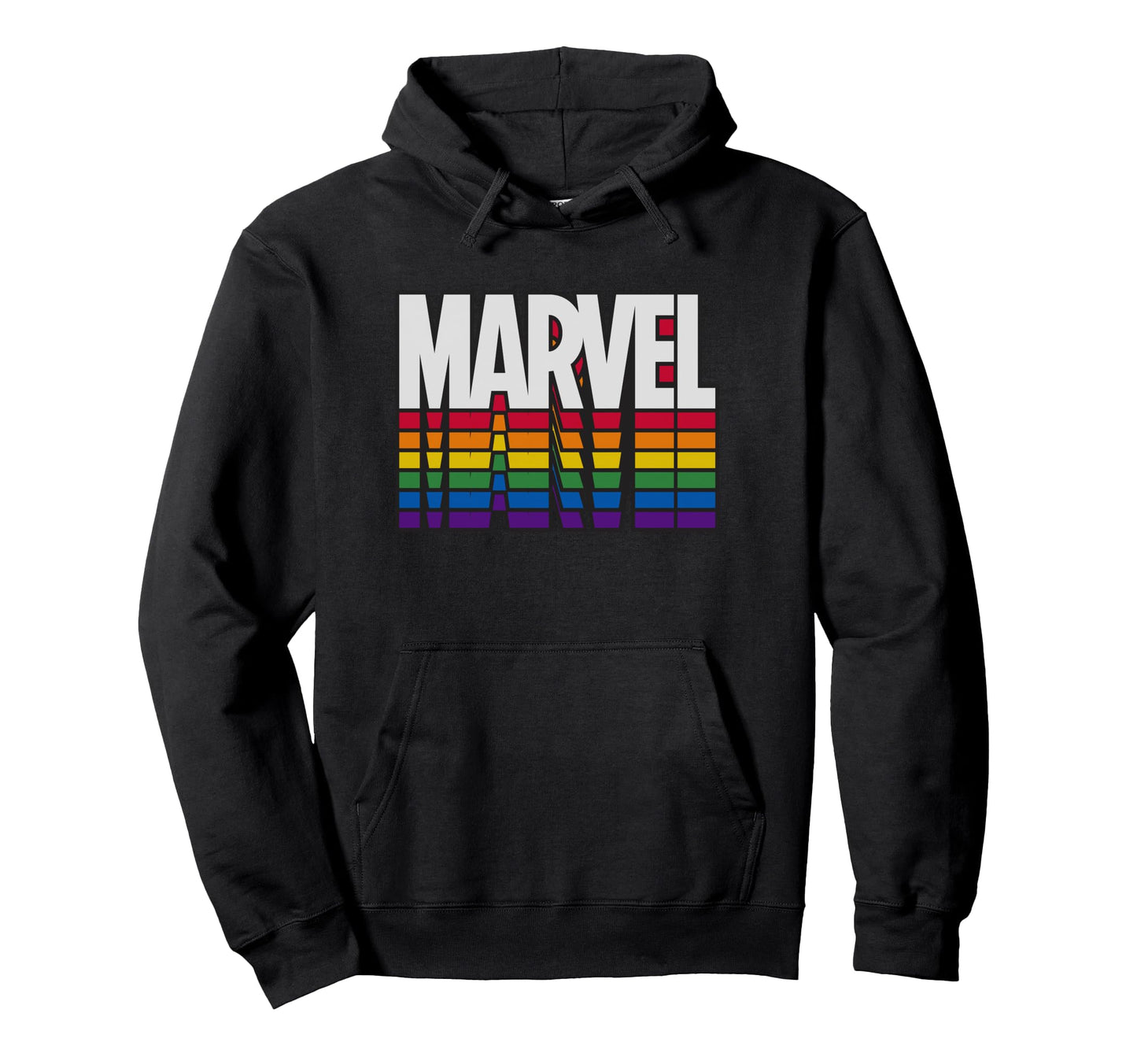 Marvel Comics Marvel Rainbow Title Hoodie - Casual Everyday Wear Men Women - T-Shirt, Sweatshirt, Hoodie