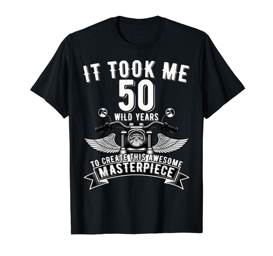 50 Year Old Rock Motorcycle 50Th T-Shirt - Unique Graphic Men Women - T-Shirt, Sweatshirt, Hoodie