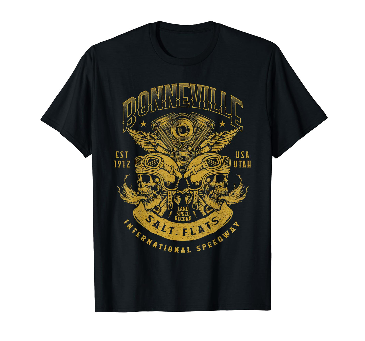 Bonneville Salt Flats Motorcycle T-Shirt - Fun Novelty Design for Adults - T-Shirt, Sweatshirt, Hoodie