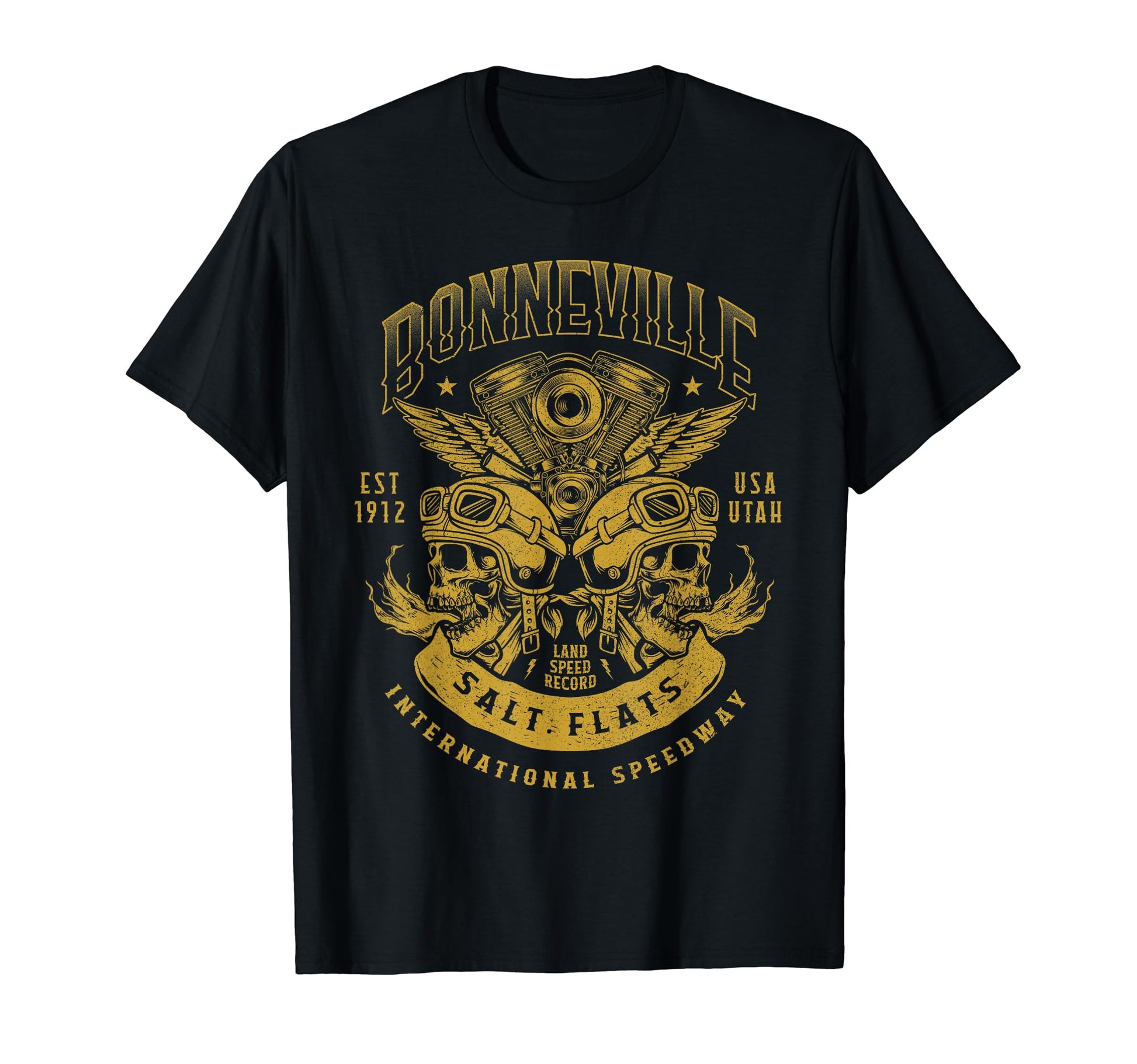 Bonneville Salt Flats Motorcycle T-Shirt - Fun Novelty Design for Adults - T-Shirt, Sweatshirt, Hoodie