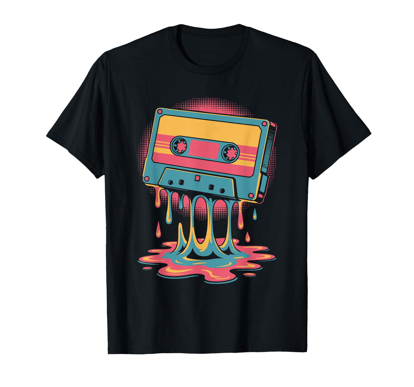 Melting Cassette Tape Vaporwave T-Shirt - Streetwear Style for Adults - T-Shirt, Sweatshirt, Hoodie