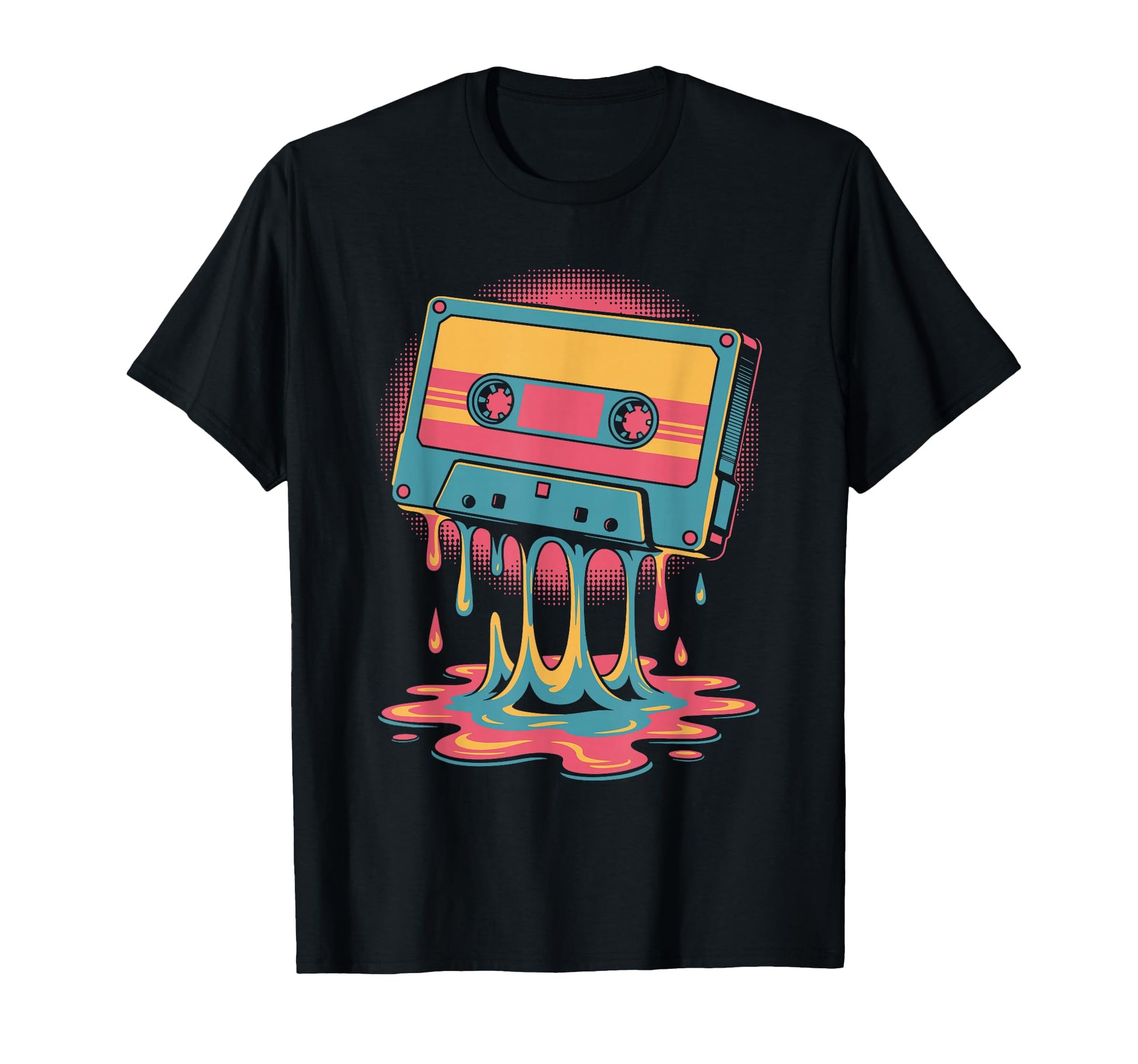 Melting Cassette Tape Vaporwave T-Shirt - Streetwear Style for Adults - T-Shirt, Sweatshirt, Hoodie