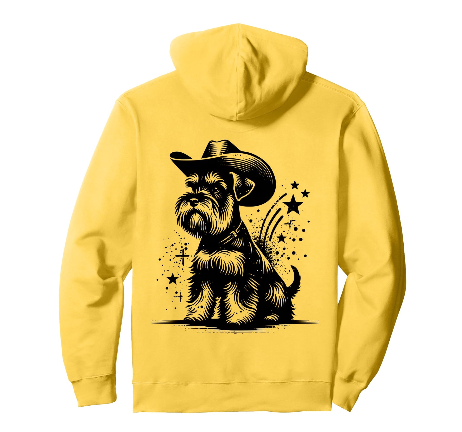 Funny Miniature Schnauzer Cowboy Hoodie - Casual Everyday Wear for Adults - T-Shirt, Sweatshirt, Hoodie