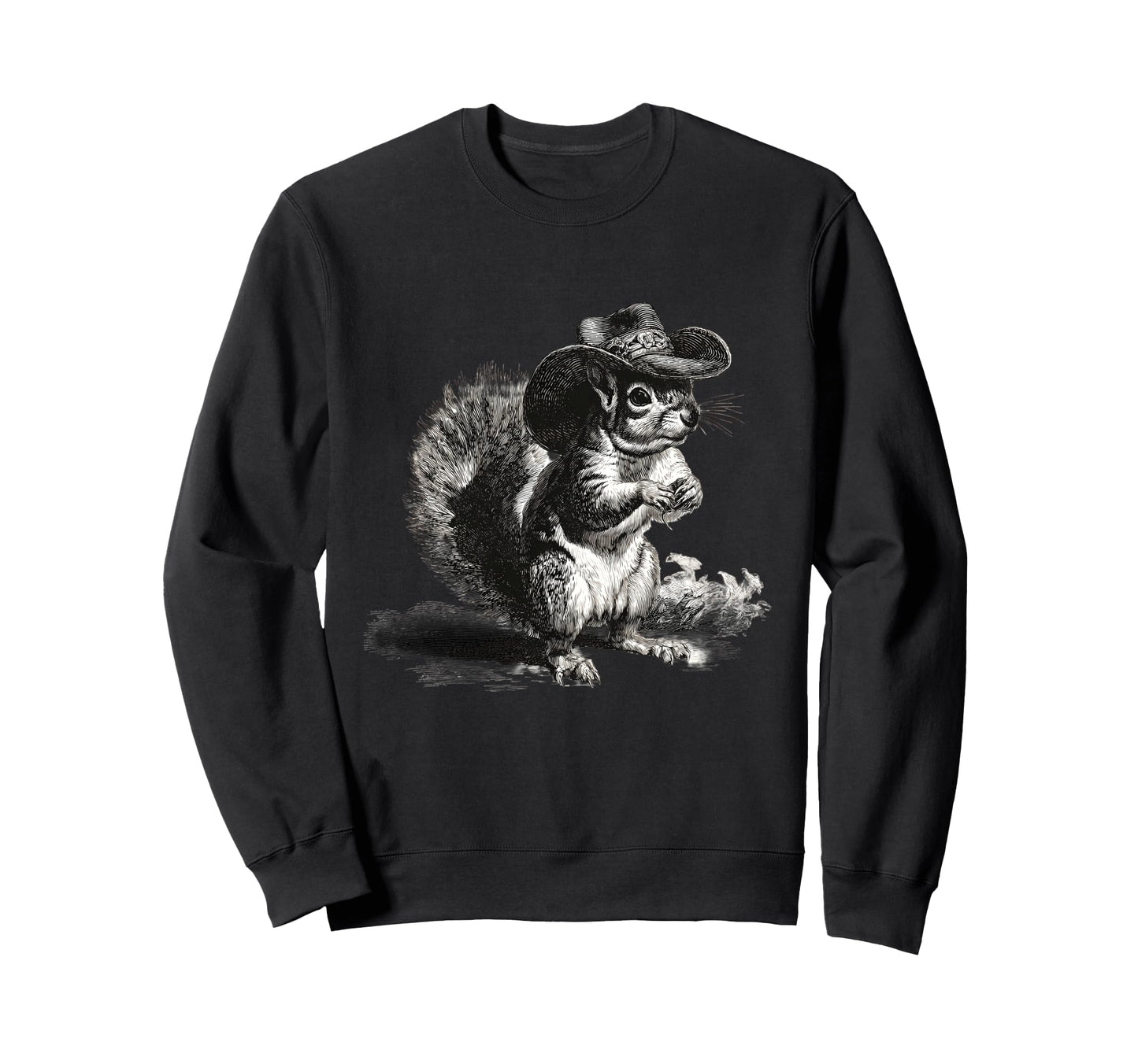 Squirrel Cowboy Rodeo Cowgirl Sweatshirt - Trendy Graphic for Adults - T-Shirt, Sweatshirt, Hoodie