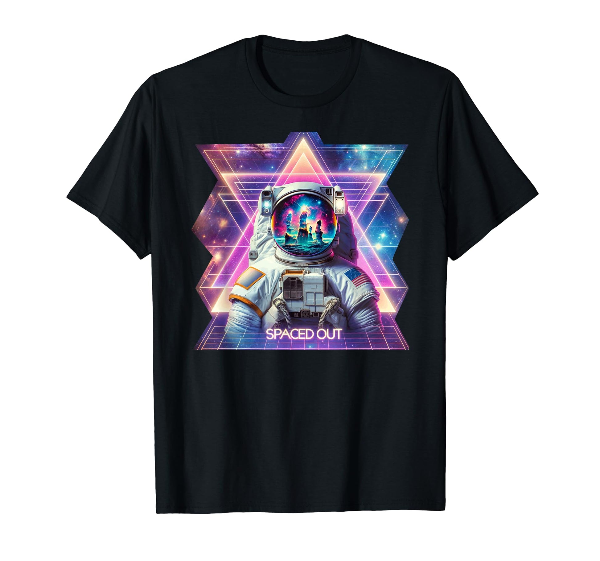 Astronaut Spaced Out Space Art T-Shirt - Aesthetic Graphic for Adults - T-Shirt, Sweatshirt, Hoodie