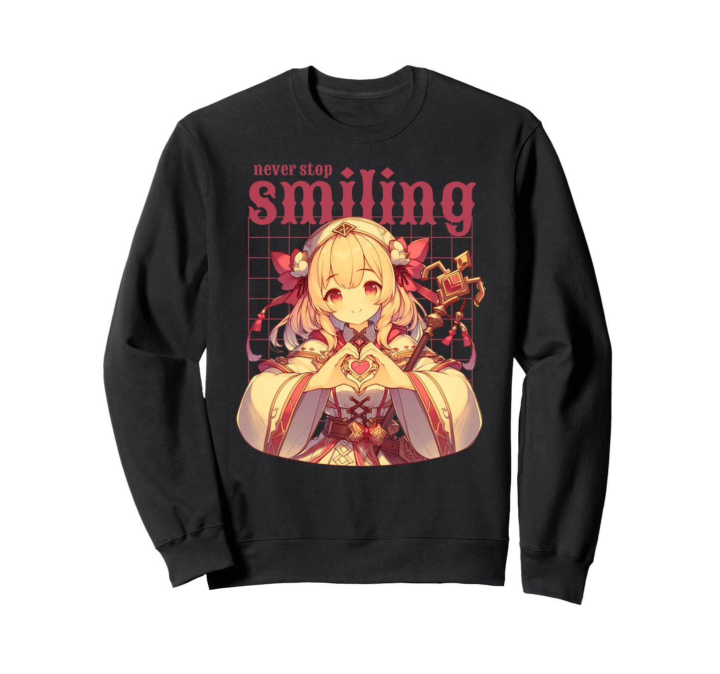 Goth Grunge Demon Anime Waifu Sweatshirt - Casual Everyday Wear for Adults - T-Shirt, Sweatshirt, Hoodie
