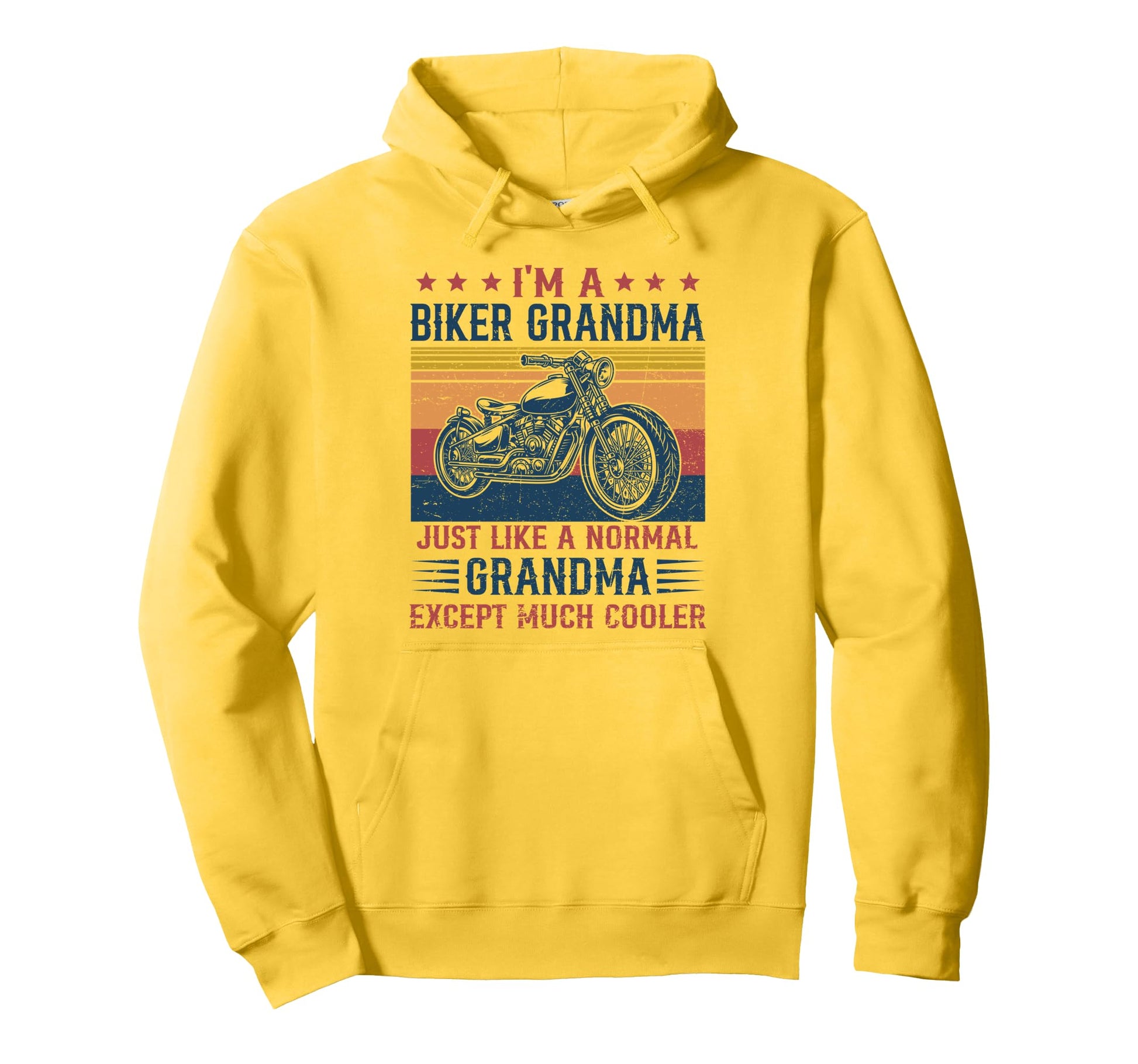 Biker Grandma Is Much Cooler Motorcycle Hoodie - Minimalist Print Unisex - T-Shirt, Sweatshirt, Hoodie