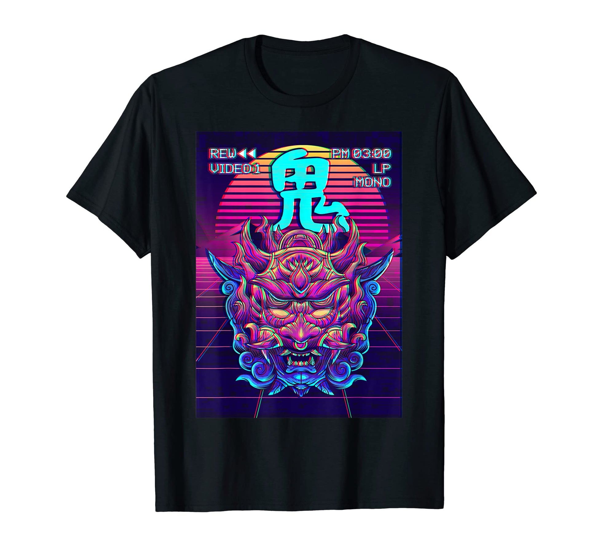 Oni Mask Demon Mask Tokyo Japan Japanese T-Shirt - Streetwear Style Unisex - T-Shirt, Sweatshirt, Hoodie