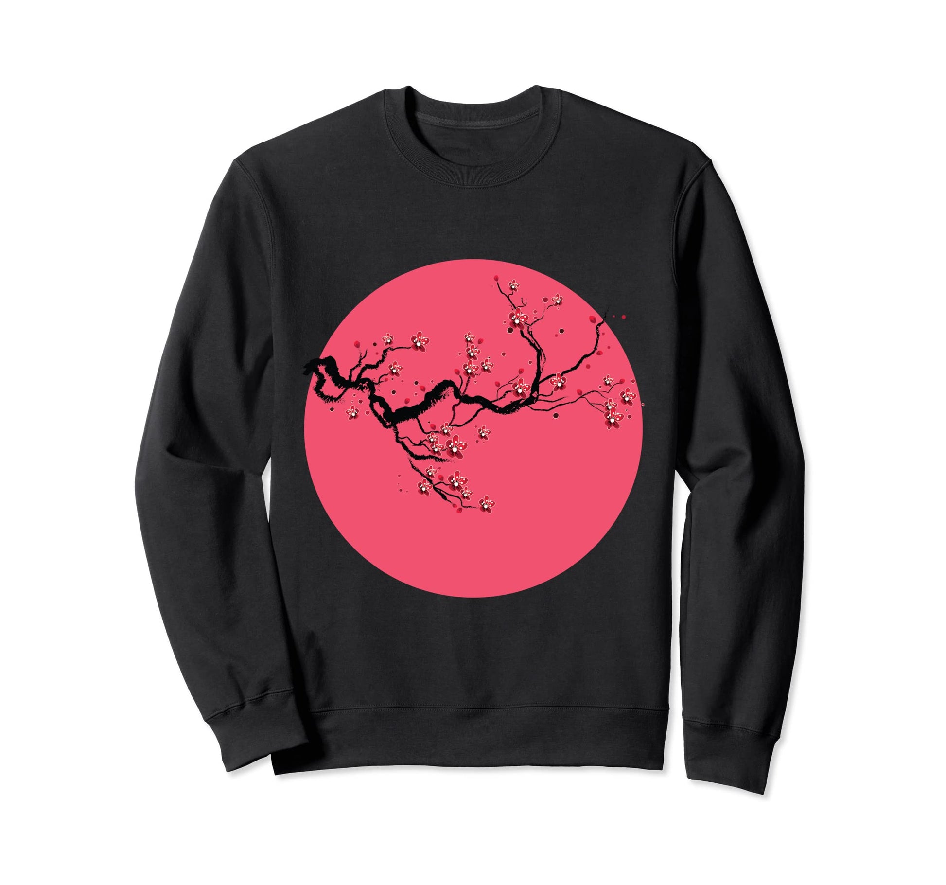Cherry Blossom Vaporwave Aesthetic Sweatshirt - Graphic Print Men Women - T-Shirt, Sweatshirt, Hoodie