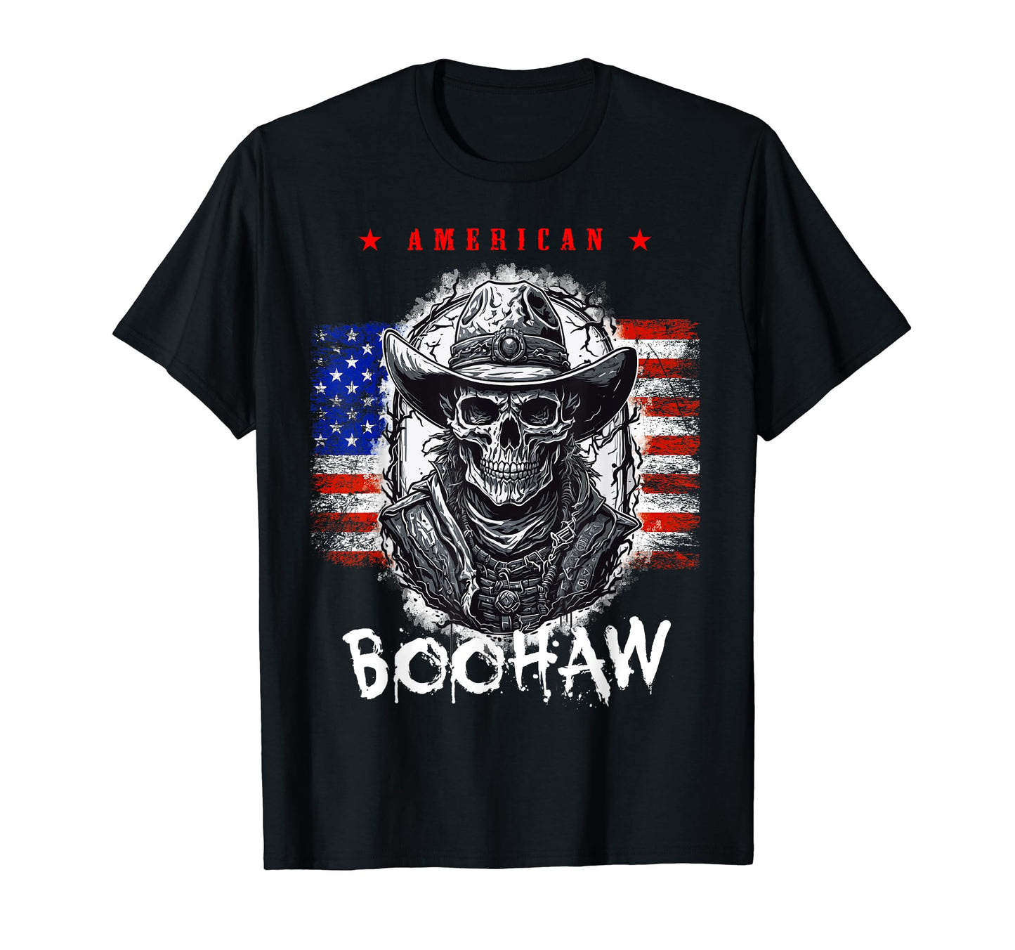 America Western Cowboy Skeleton T-Shirt - Unique Graphic for Adults - T-Shirt, Sweatshirt, Hoodie
