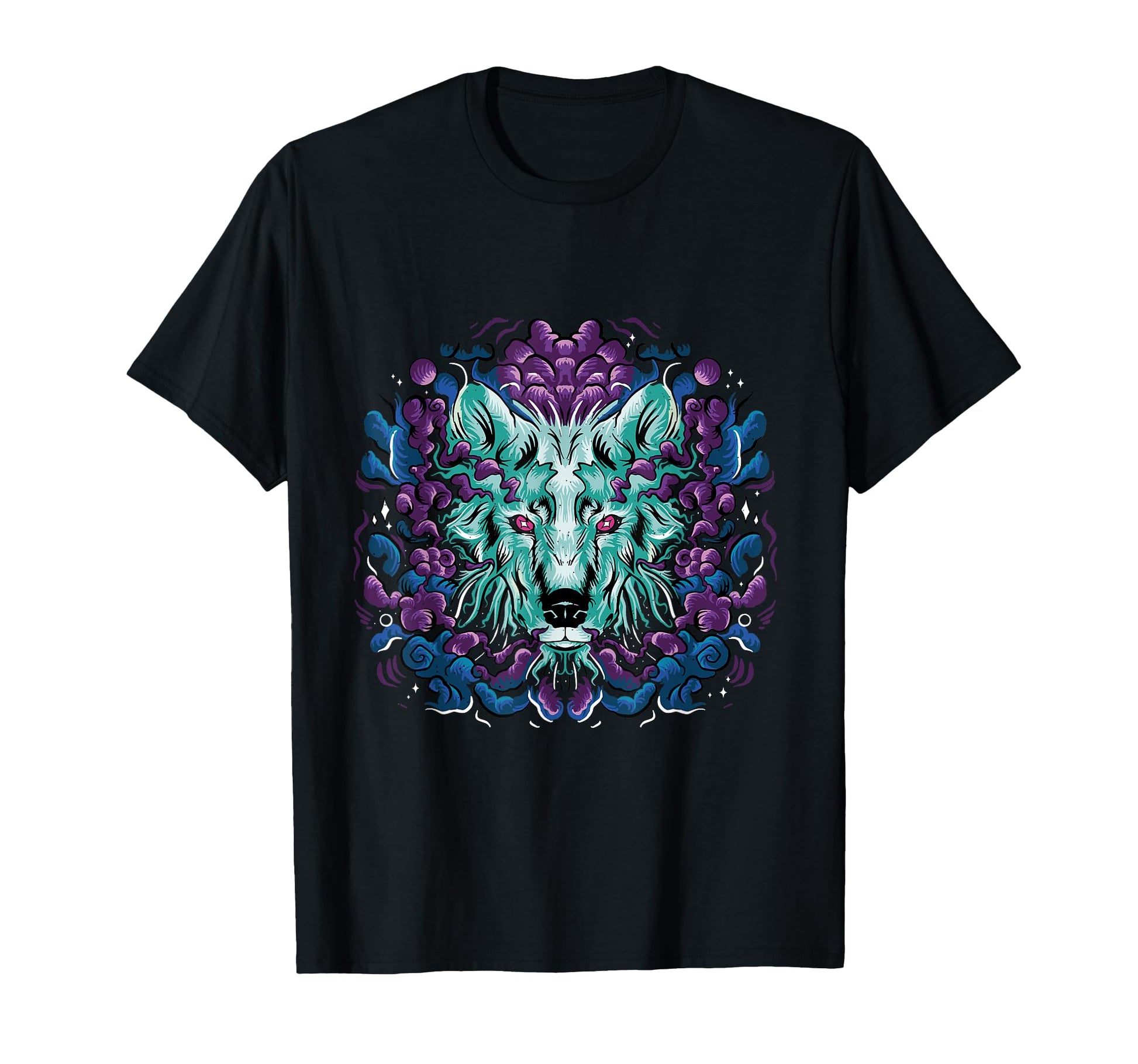 Vaporwave Aesthetic Wolf Eboy Egirl T-Shirt - Trendy Graphic for Adults - T-Shirt, Sweatshirt, Hoodie
