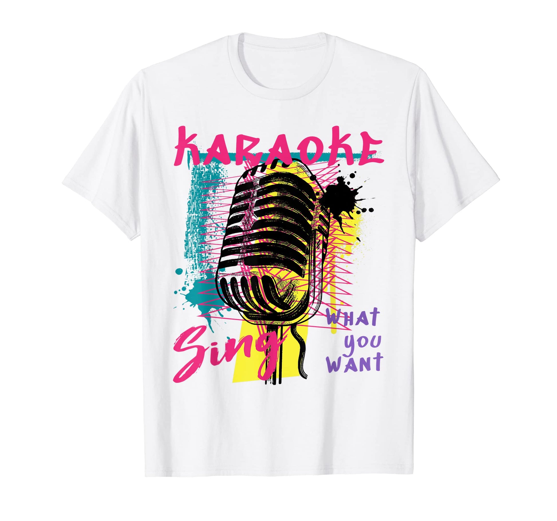 Karaoke Night Sing Music Microphone T-Shirt - Trendy Graphic for Adults - T-Shirt, Sweatshirt, Hoodie