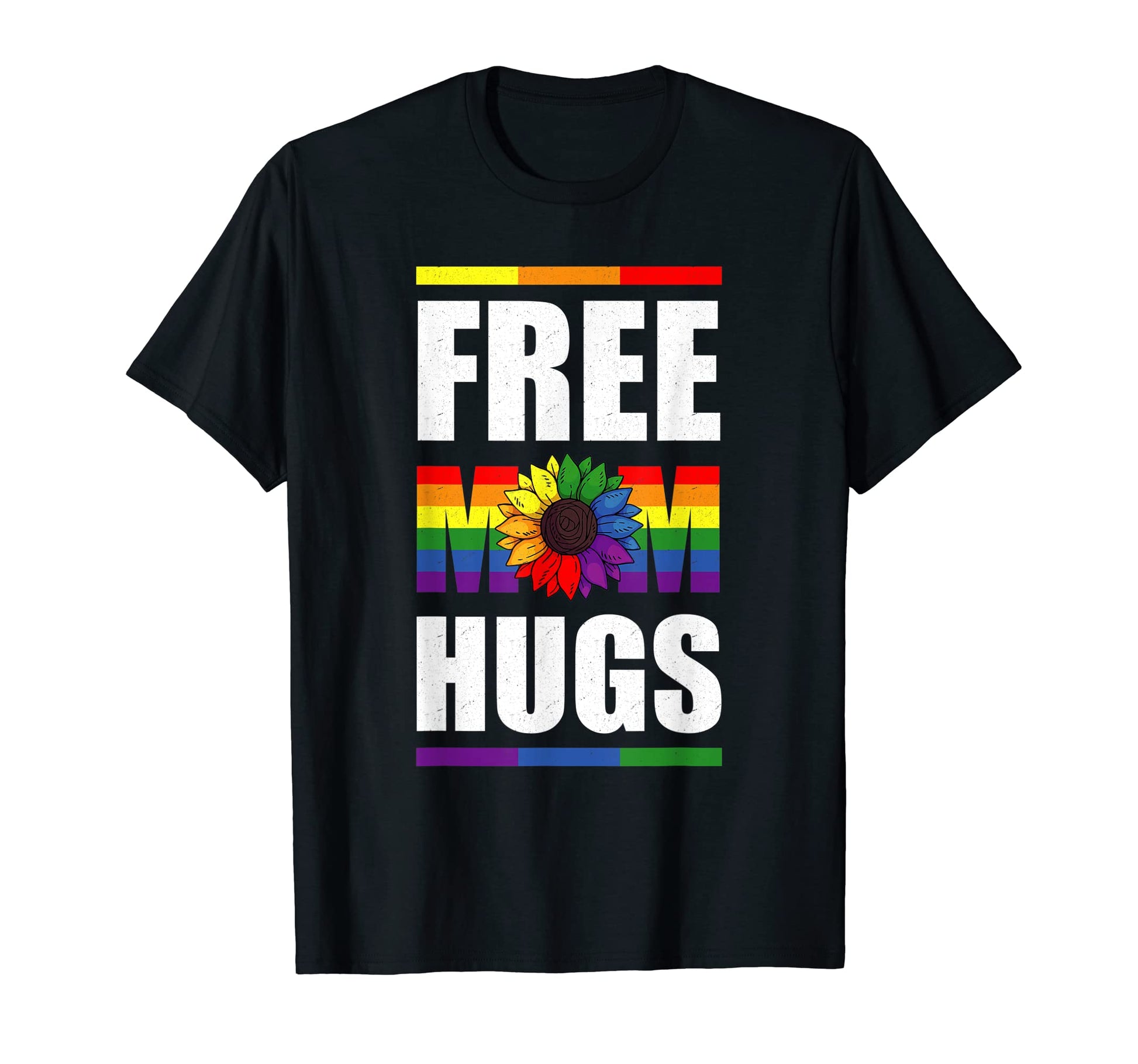 Free Mom Hugs Lgbt Pride Leopard T-Shirt - Novelty Apparel Unisex - T-Shirt, Sweatshirt, Hoodie