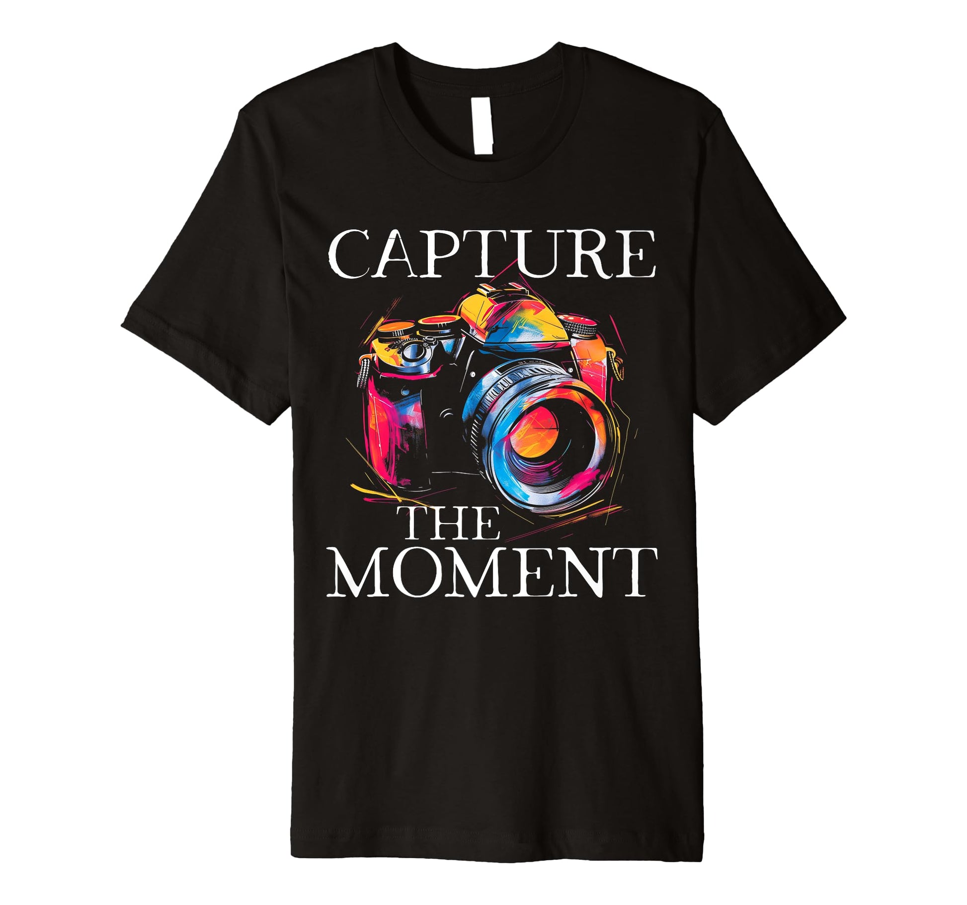Photographer Capture Moment Camera Funny T-Shirt - Custom Art Print Unisex - T-Shirt, Sweatshirt, Hoodie