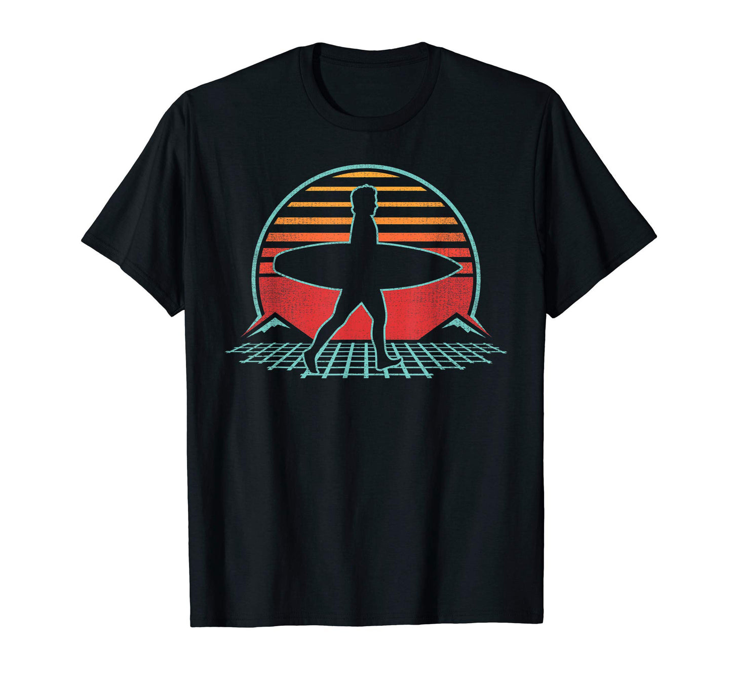 Surfing 80S Surfer Gift T-Shirt - Unique Graphic for Adults - T-Shirt, Sweatshirt, Hoodie