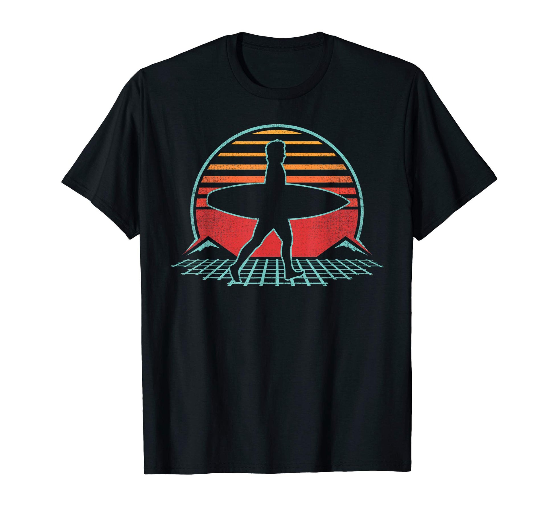 Surfing 80S Surfer Gift T-Shirt - Unique Graphic for Adults - T-Shirt, Sweatshirt, Hoodie
