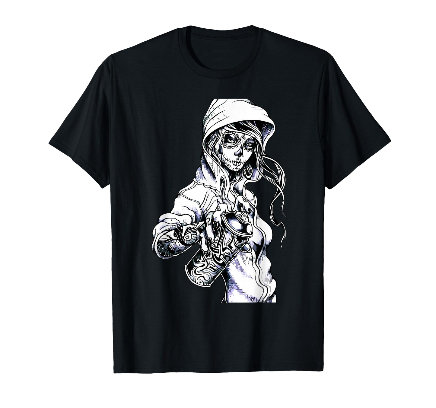 Graffiti Tag Skeleton Ghetto T-Shirt - Aesthetic Graphic Men Women - T-Shirt, Sweatshirt, Hoodie