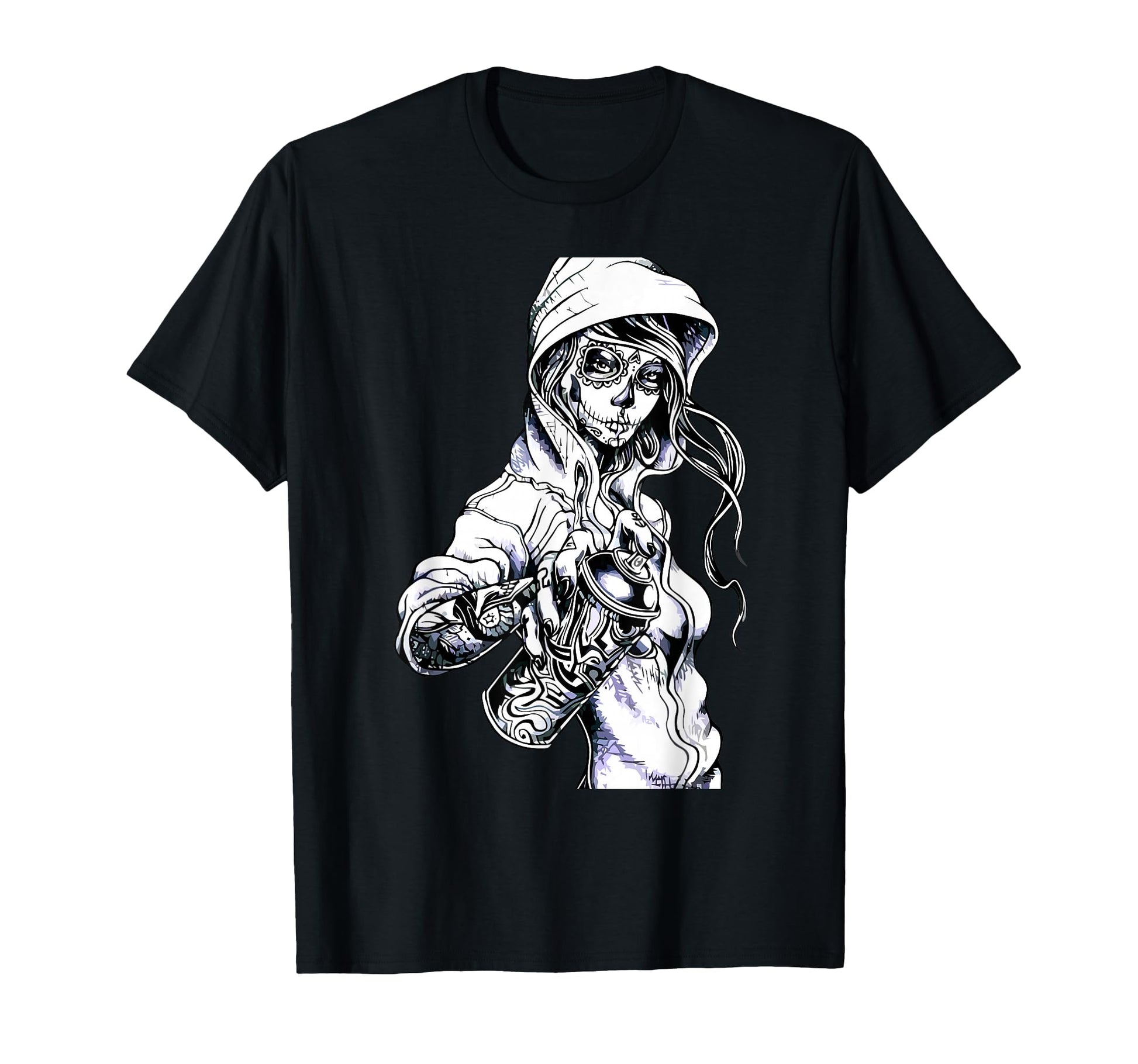 Graffiti Tag Skeleton Ghetto T-Shirt - Aesthetic Graphic Men Women - T-Shirt, Sweatshirt, Hoodie