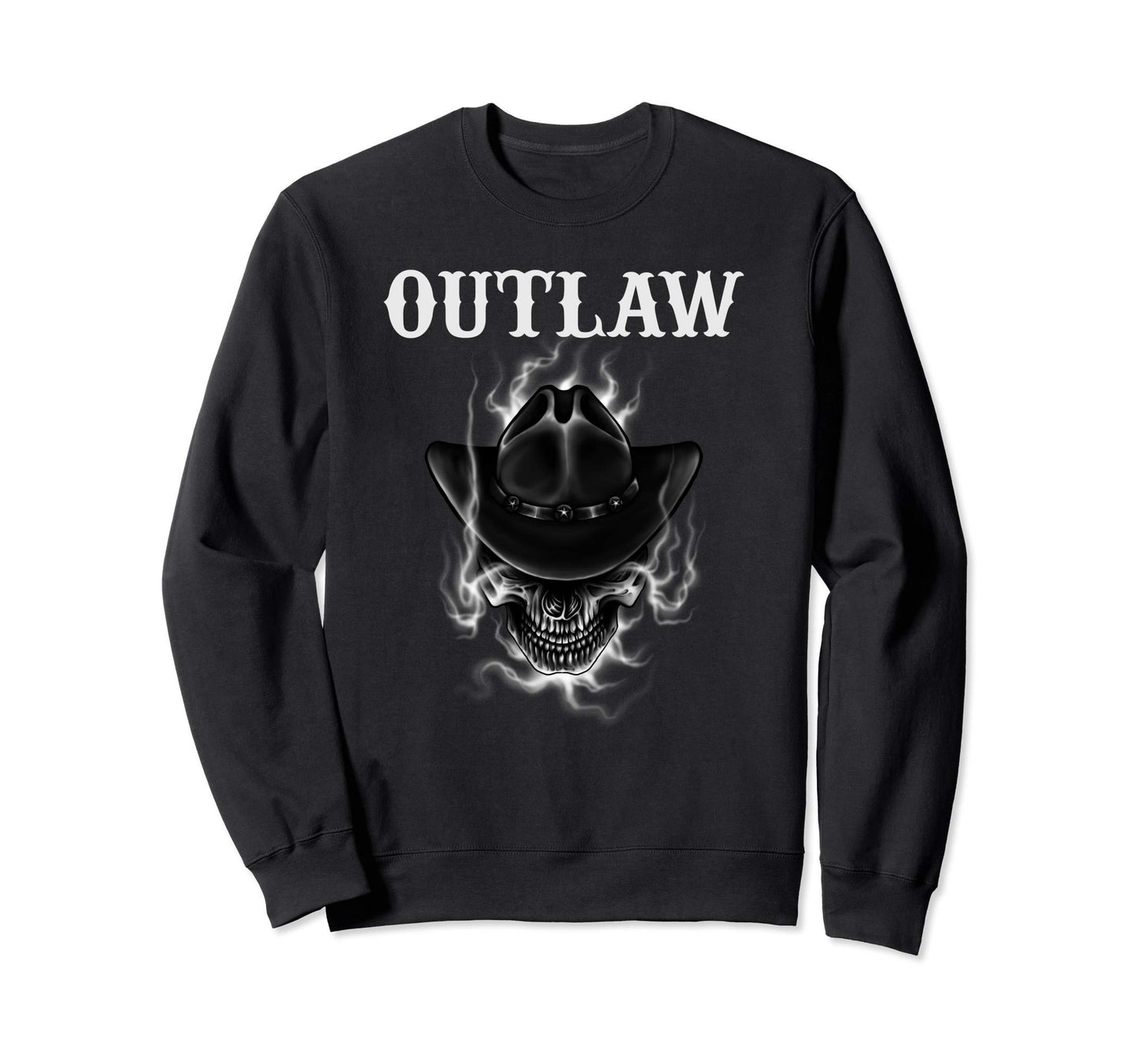 Skulls Lover Skull Wearing Cowboy Hat Sweatshirt - Novelty Apparel Unisex - T-Shirt, Sweatshirt, Hoodie