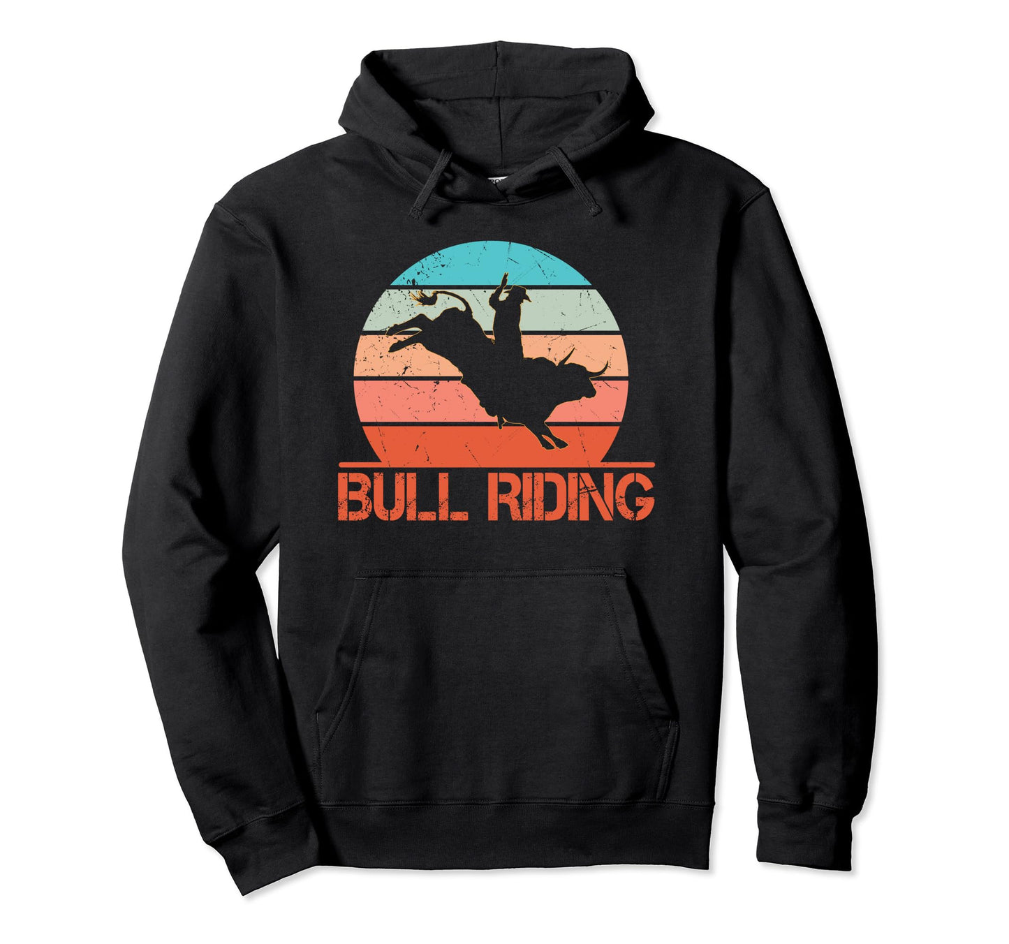 Bull Riding Cowboy Cowgirl Bullrider Hoodie - Trendy Graphic for Adults - T-Shirt, Sweatshirt, Hoodie