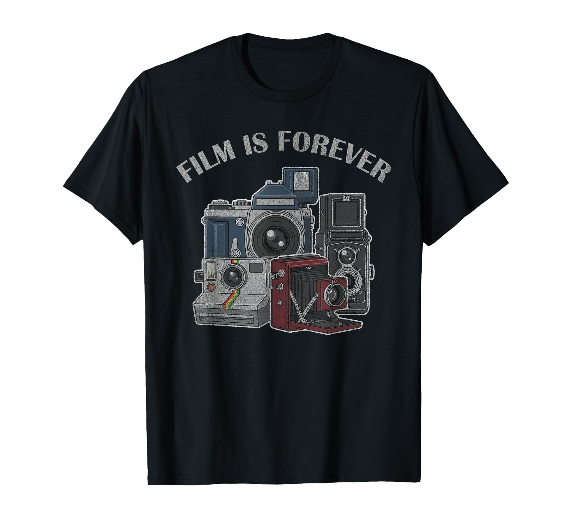Film Is Forever Old School Camera T-Shirt - Casual Everyday Wear Men Women - T-Shirt, Sweatshirt, Hoodie