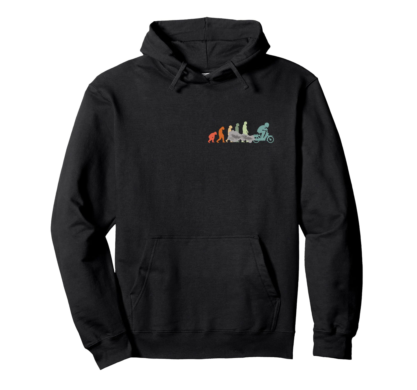 Moped Bike Mofas Moped Evolution Hoodie - Novelty Apparel Men Women - T-Shirt, Sweatshirt, Hoodie