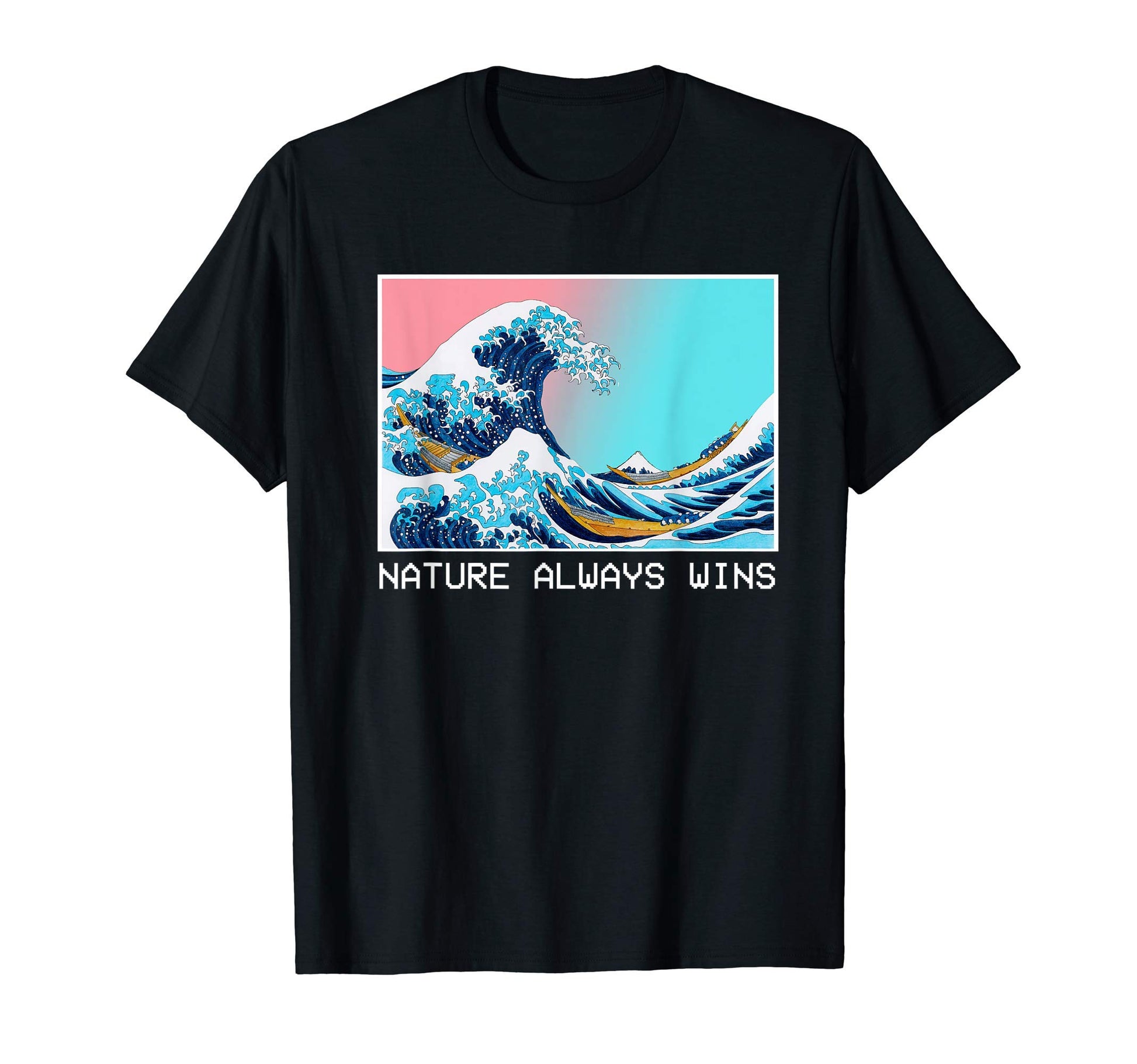 Big Wave Kanagawa Nature Aesthetic T-Shirt - Unique Graphic for Adults - T-Shirt, Sweatshirt, Hoodie