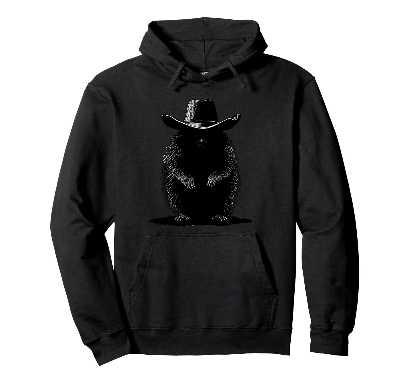 Hedgehog Cowboy Rodeo Cowgirl Western Hoodie - Trendy Graphic for Adults - T-Shirt, Sweatshirt, Hoodie