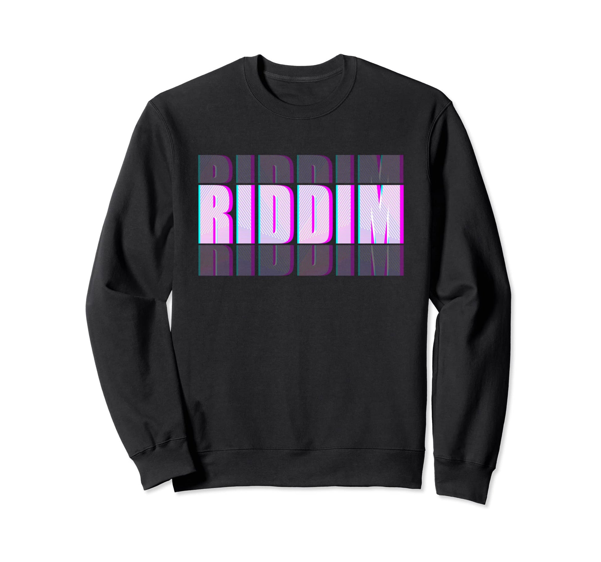 Riddim Dubstep Rave Music Aesthetic Sweatshirt - Graphic Print for Adults - T-Shirt, Sweatshirt, Hoodie