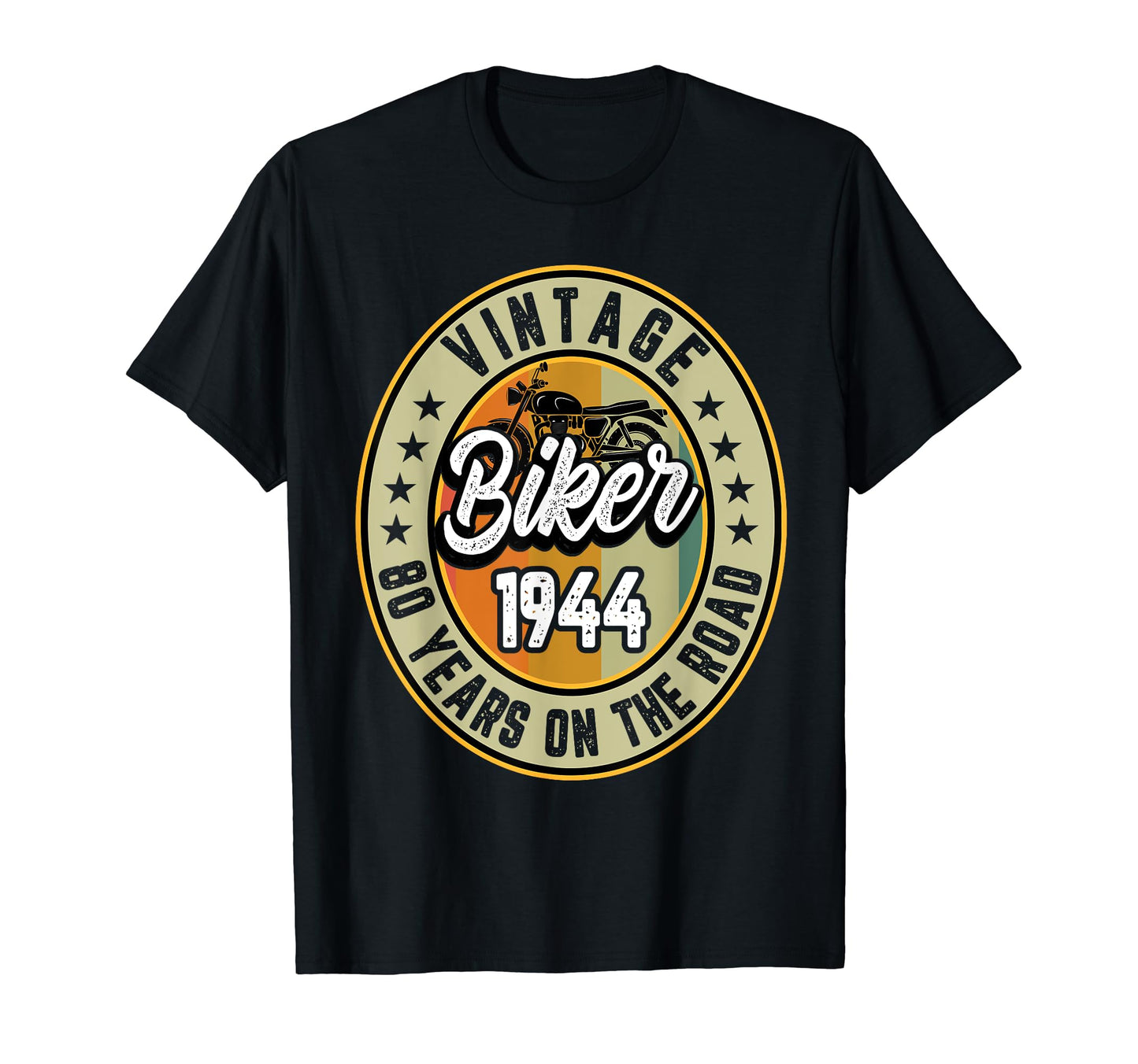 80Th Biker Birthday Gifts Motorcycle 1944 T-Shirt - Graphic Print Unisex - T-Shirt, Sweatshirt, Hoodie