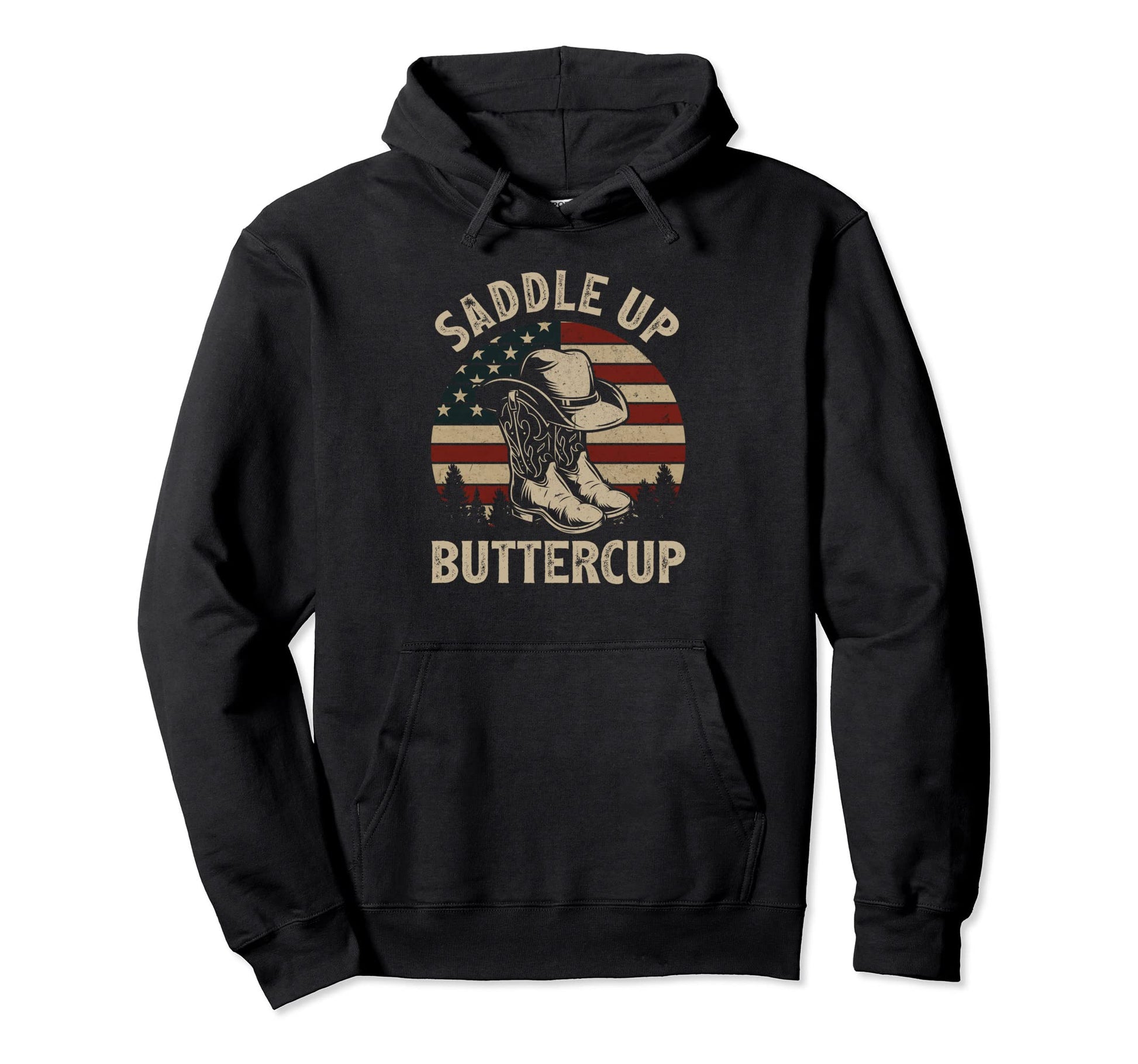 Saddle Up Buttercup Western Life Cowboy Hoodie - Novelty Apparel Men Women - T-Shirt, Sweatshirt, Hoodie