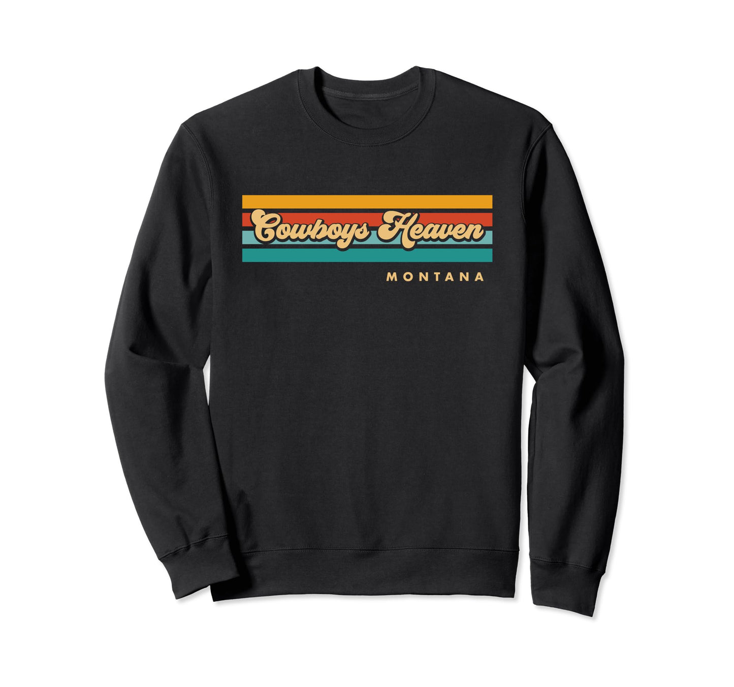 Sunset Stripes Cowboys Heaven Sweatshirt - Streetwear Style Men Women - T-Shirt, Sweatshirt, Hoodie