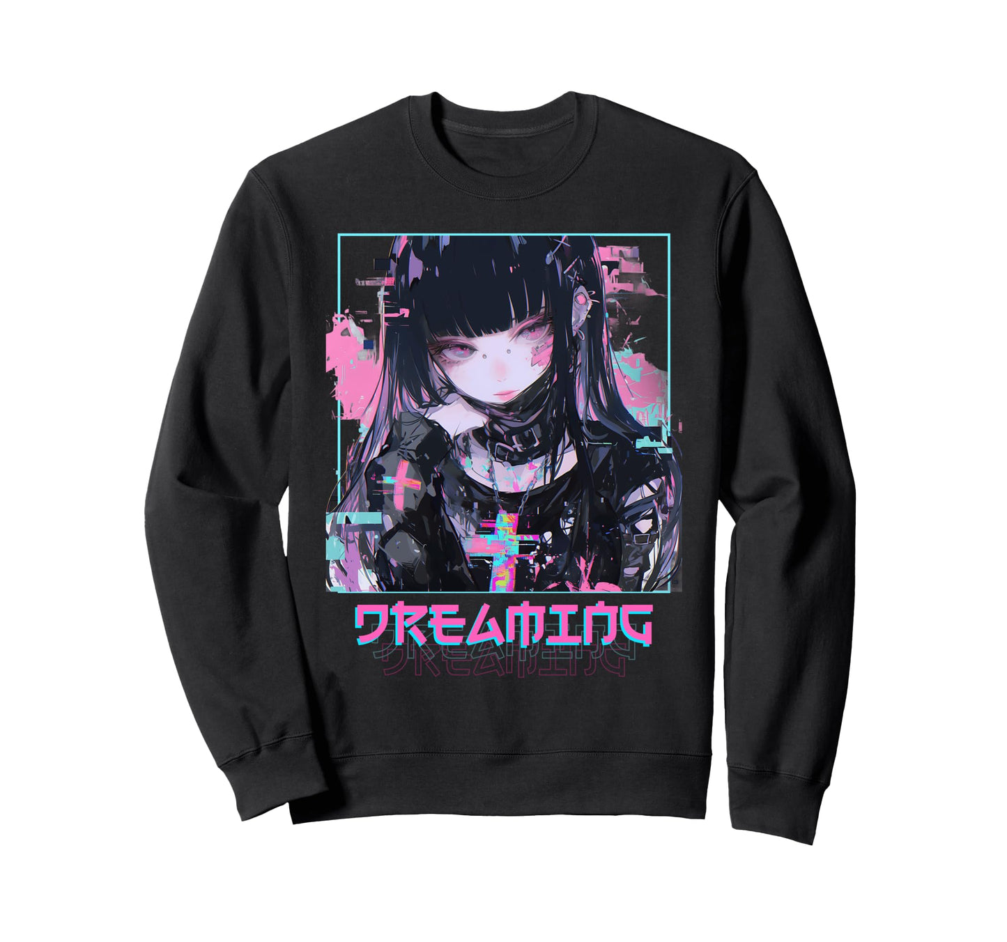 Dreaming Anime Goth Vaporwave Sweatshirt - Novelty Apparel Men Women - T-Shirt, Sweatshirt, Hoodie