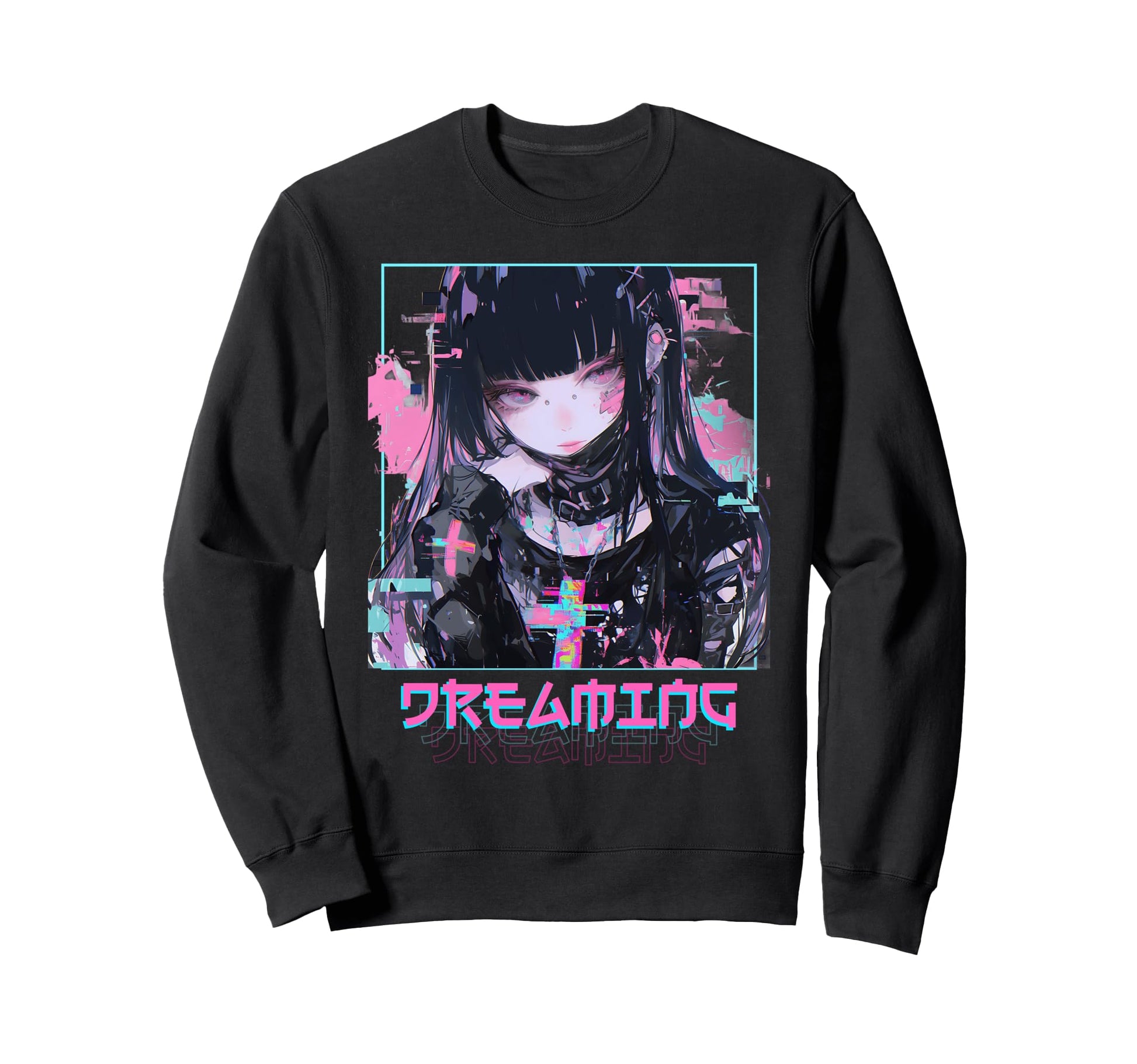 Dreaming Anime Goth Vaporwave Sweatshirt - Novelty Apparel Men Women - T-Shirt, Sweatshirt, Hoodie