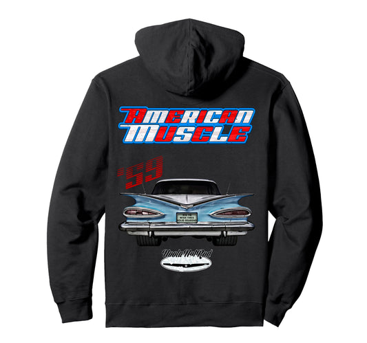 1959 59 Impala Biscayne Delray Belair Hoodie - Minimalist Print Men Women - T-Shirt, Sweatshirt, Hoodie