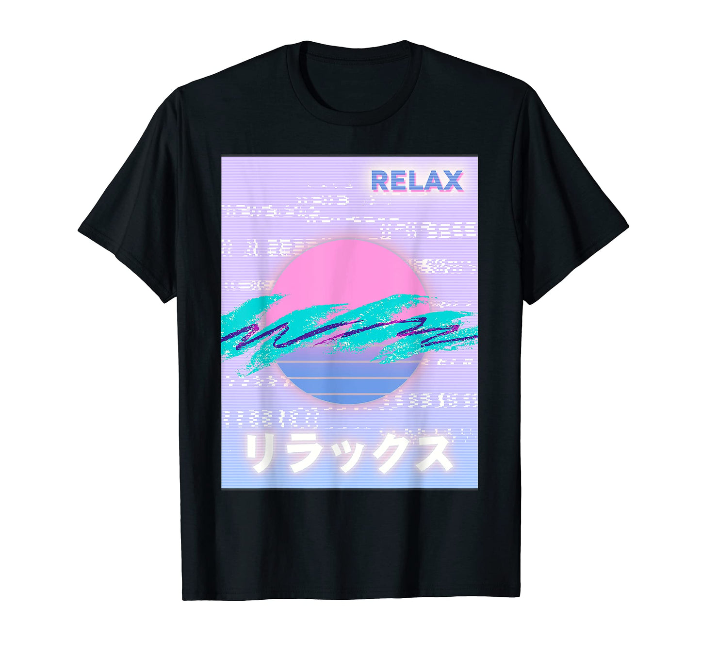 80S And 90S Aesthetic Vaporwave Relax T-Shirt - Aesthetic Graphic Men Women - T-Shirt, Sweatshirt, Hoodie