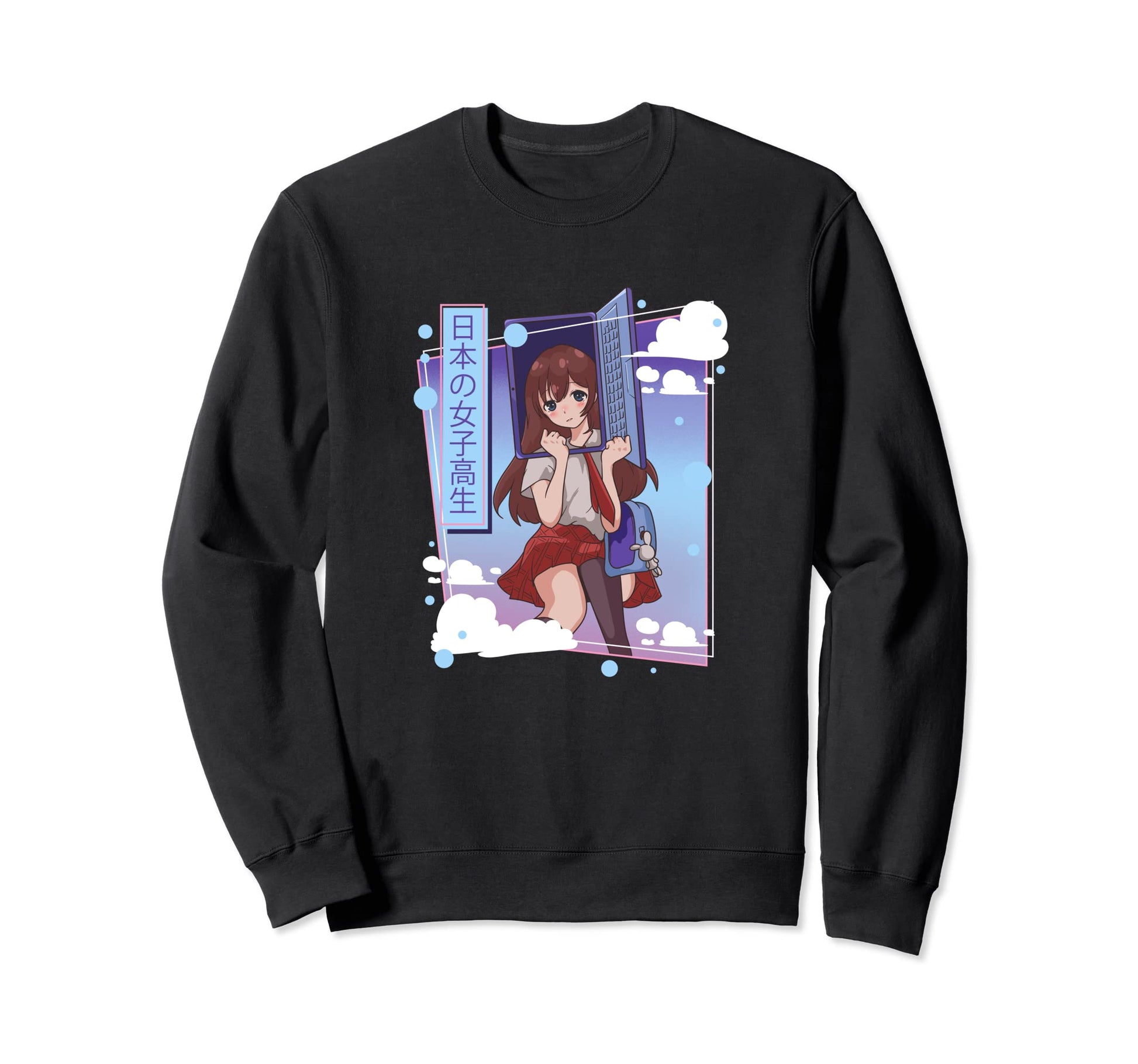 Object Head Cosplay Computer Kawaii Sweatshirt - Graphic Print for Adults - T-Shirt, Sweatshirt, Hoodie