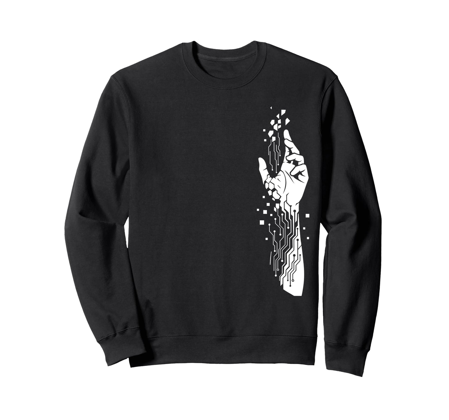 Cyber Arm Futuristic Hand Sweatshirt - Streetwear Style Men Women - T-Shirt, Sweatshirt, Hoodie