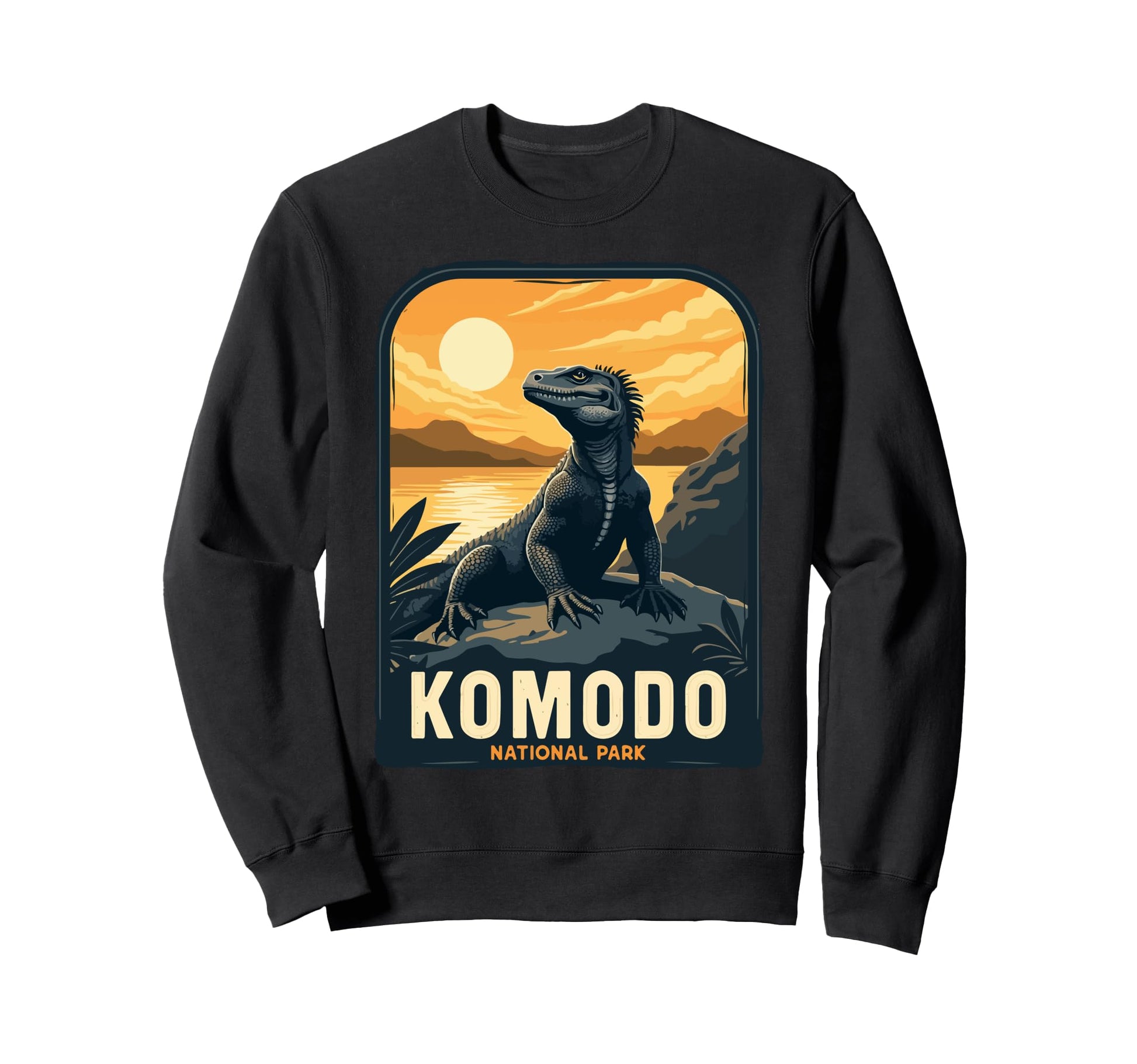 Komodo National Park Indonesia Sweatshirt - Fun Novelty Design for Adults - T-Shirt, Sweatshirt, Hoodie