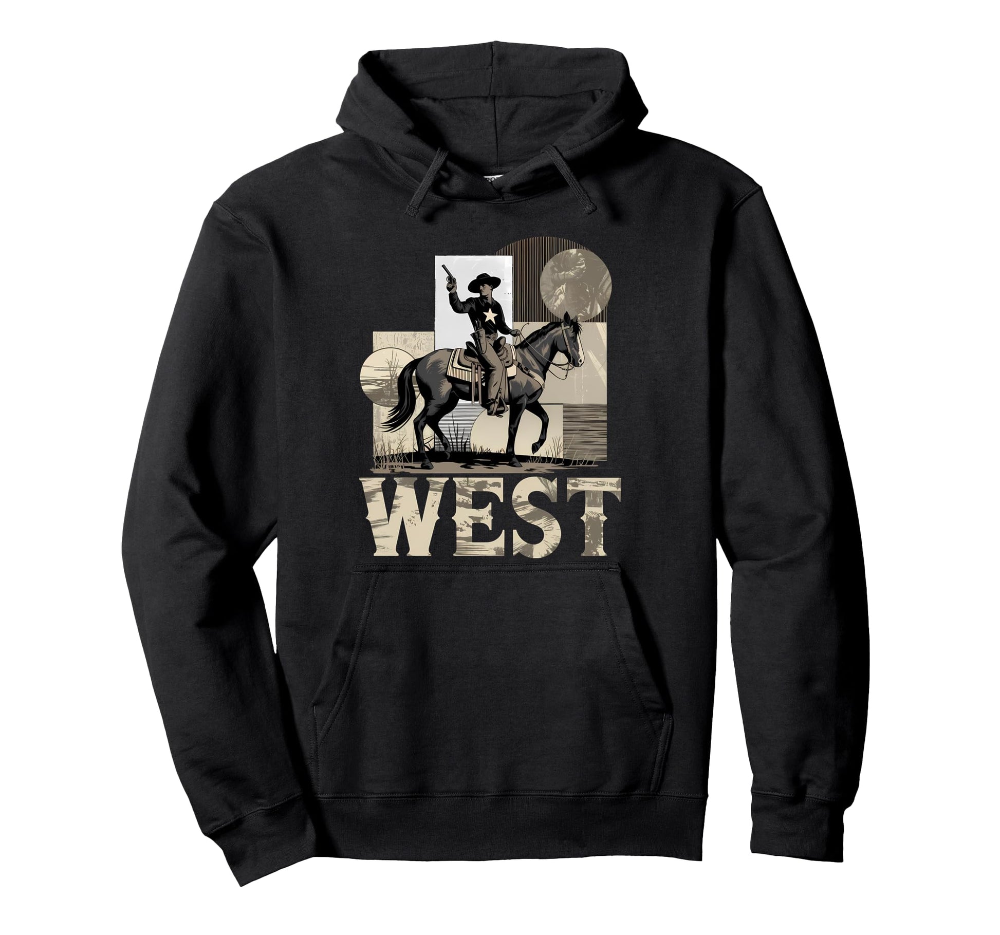 Western Cowboy Rodeo Horse Riding Hoodie - Streetwear Style Men Women - T-Shirt, Sweatshirt, Hoodie