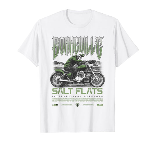 Bonneville Salt Flats Motorcycle T-Shirt - Streetwear Style for Adults - T-Shirt, Sweatshirt, Hoodie