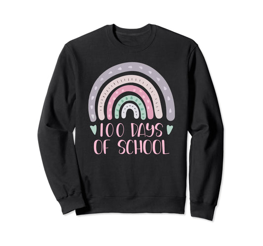 100 Days School Teacher Student Sweatshirt - Unique Graphic for Adults - T-Shirt, Sweatshirt, Hoodie