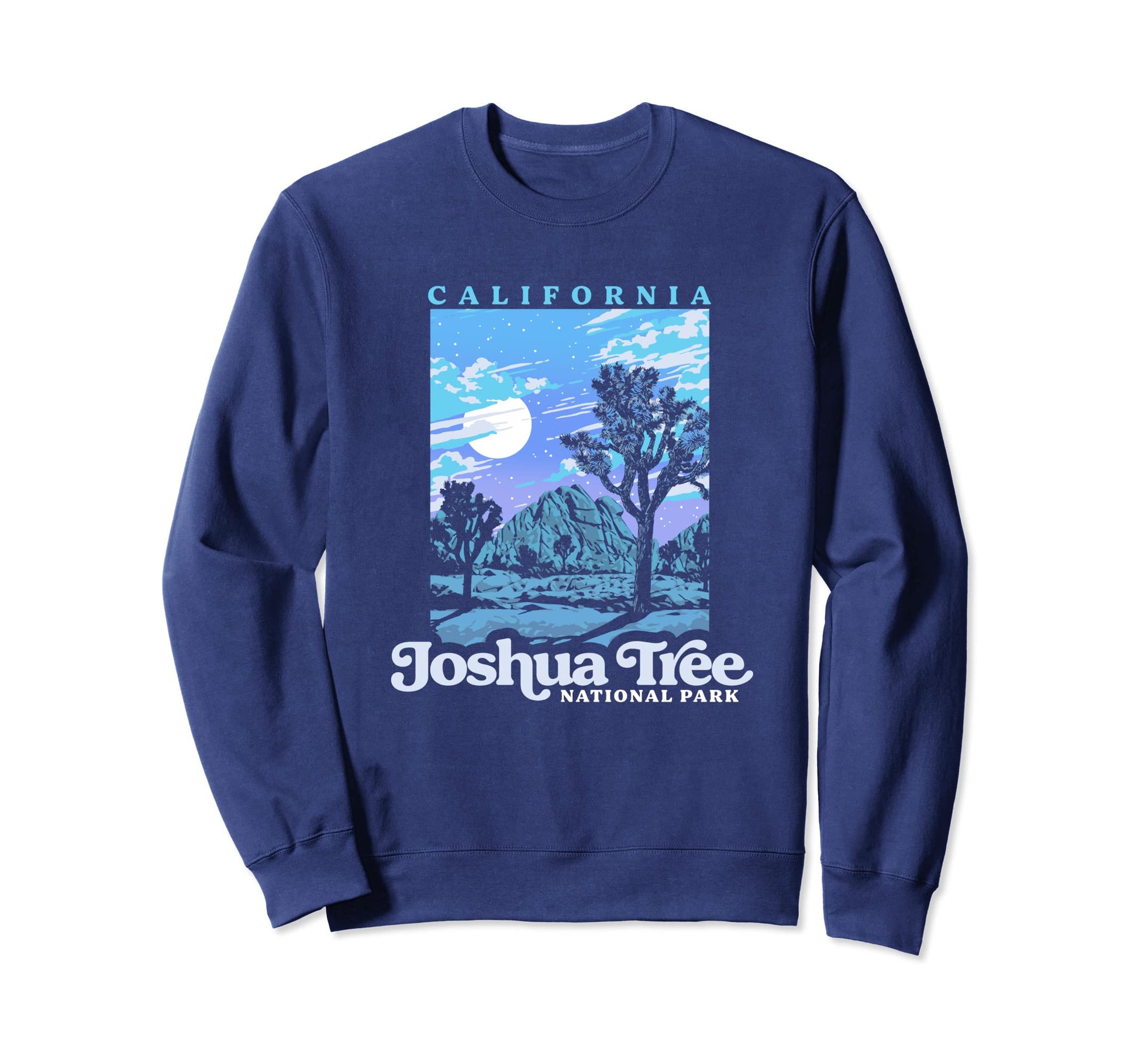 Joshua Tree National Park Night Scene Sweatshirt - Custom Art Print Unisex - T-Shirt, Sweatshirt, Hoodie