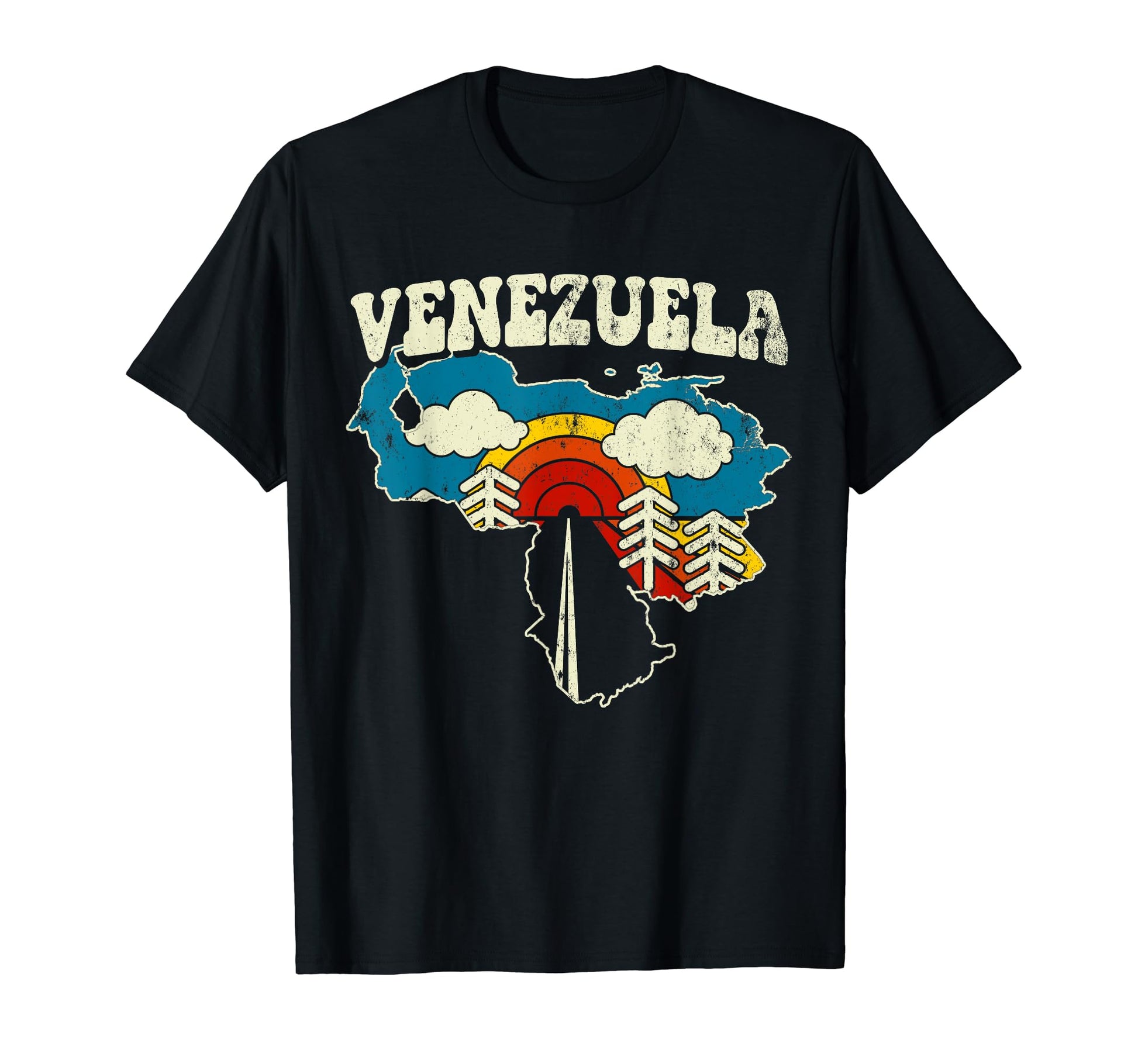 Venezuela Venezuelan Country Rainbow T-Shirt - Aesthetic Graphic Unisex - T-Shirt, Sweatshirt, Hoodie