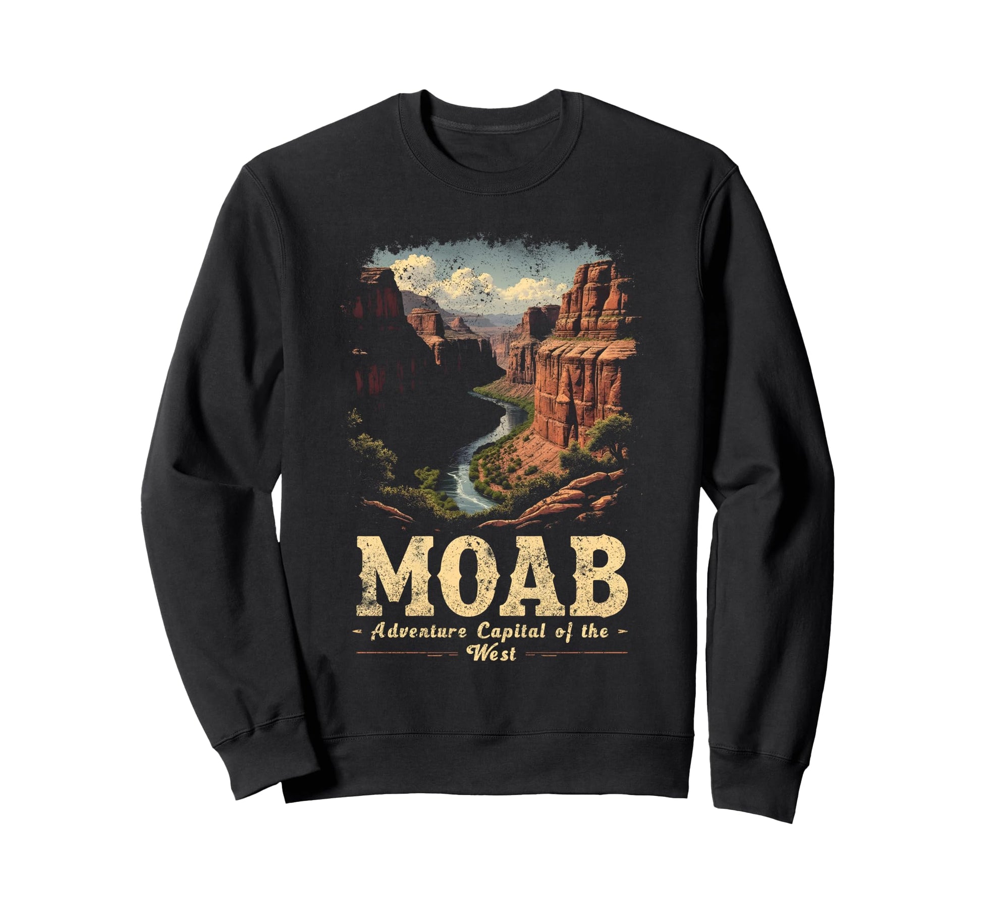 Moab Adventure West Travel Sweatshirt - Aesthetic Graphic for Adults - T-Shirt, Sweatshirt, Hoodie