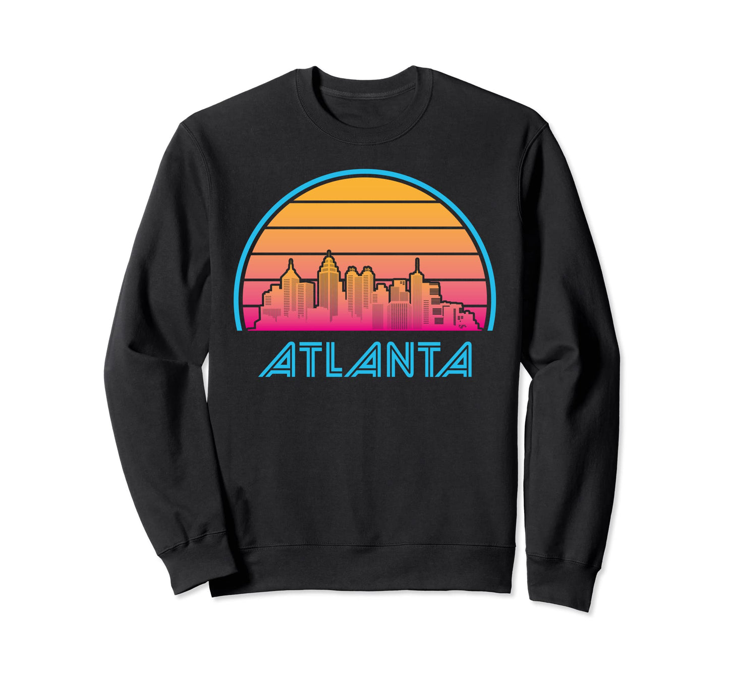 Atlanta Georgia Skyline City Sweatshirt - Novelty Apparel for Adults - T-Shirt, Sweatshirt, Hoodie